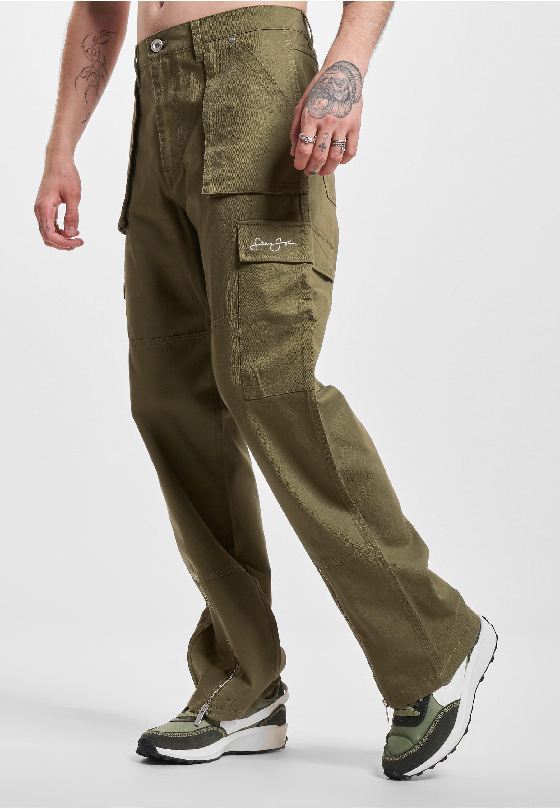 Sean John Cargohose »Sean John Herren JM233-012-1 SJ Script Logo Front Zip Cargopants«, (1 tlg.)