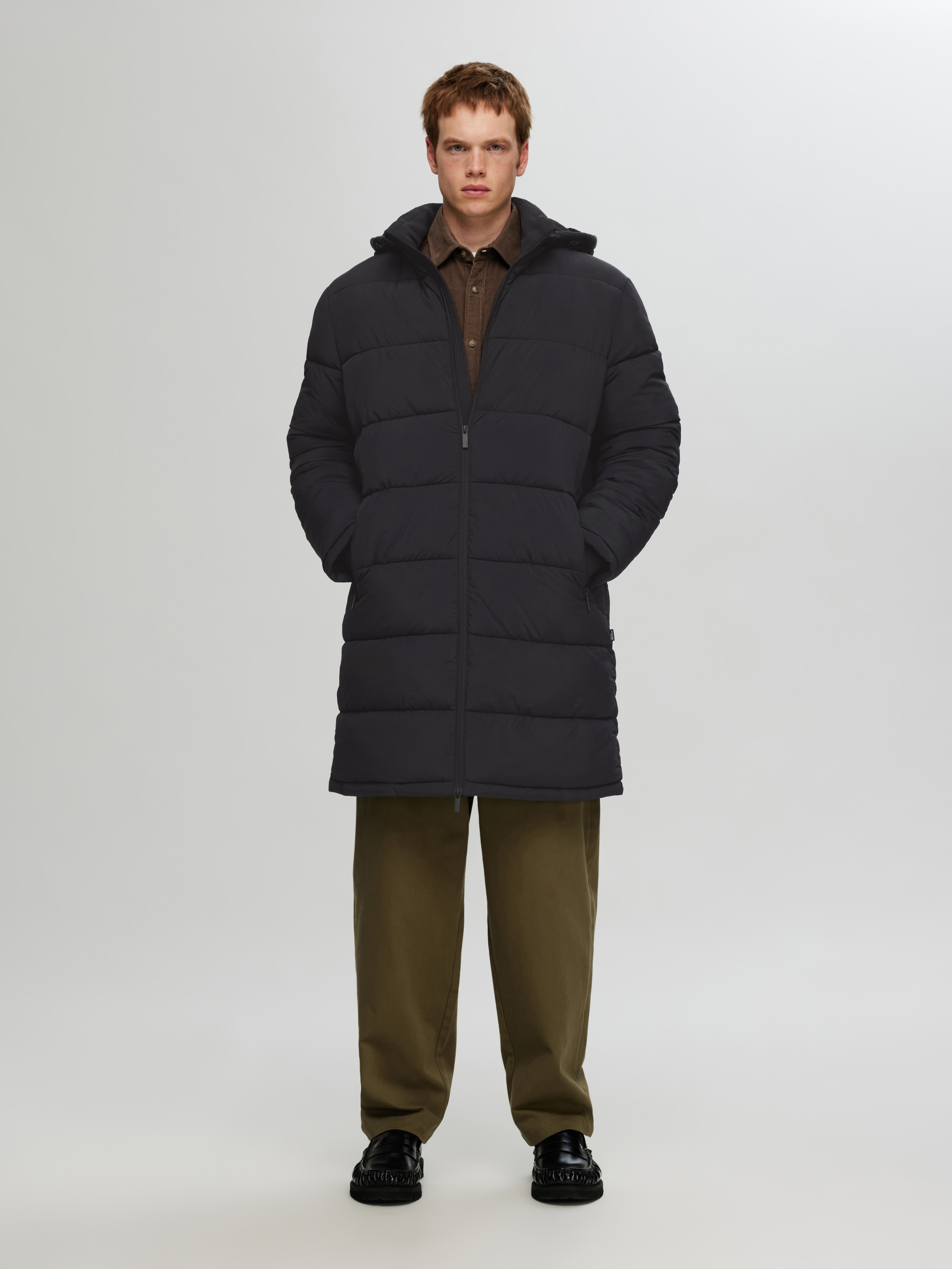 SELECTED HOMME Steppjacke »SLHCOOPER PUFFER COAT NOOS«, mit Kapuze