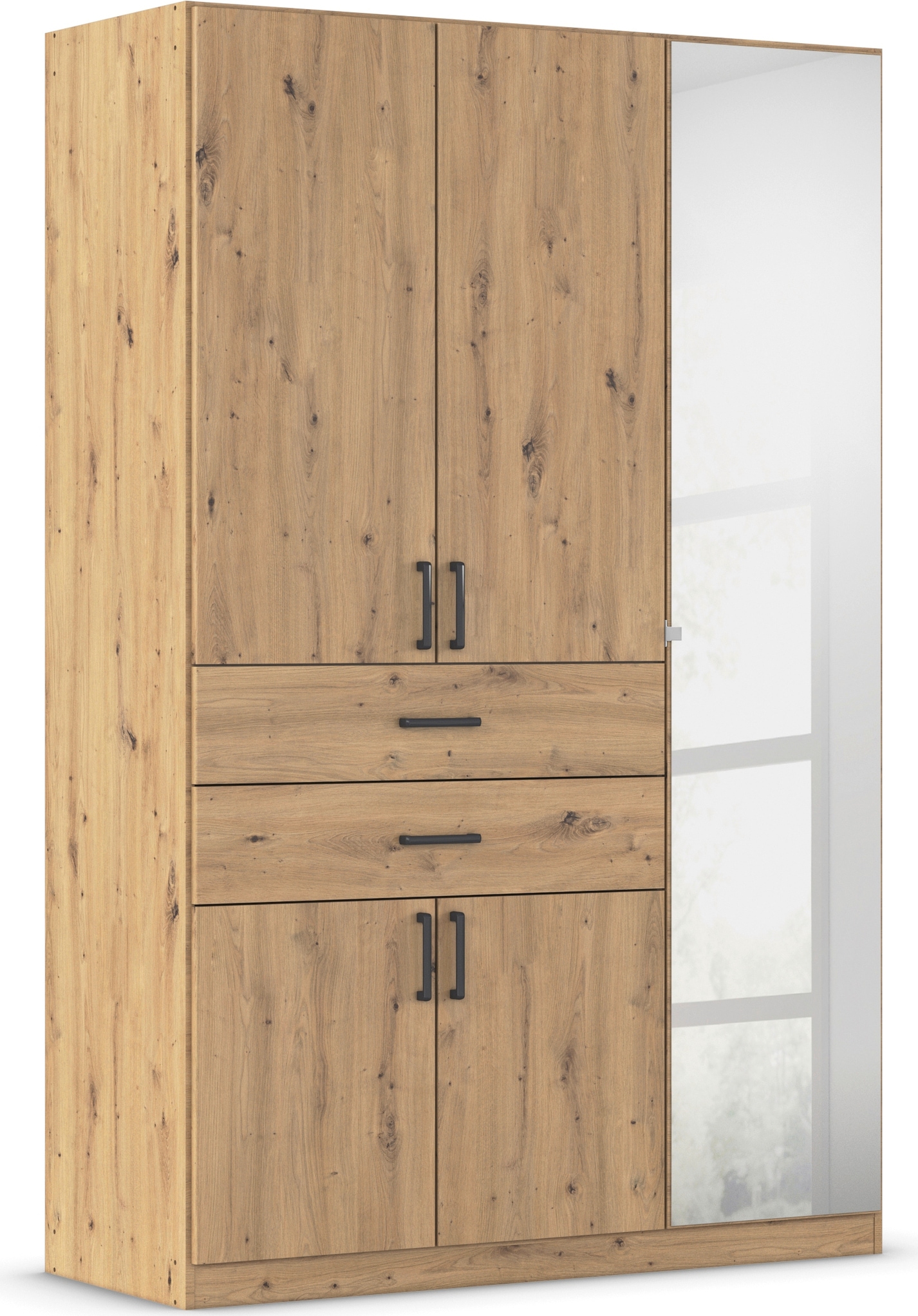 rauch Drehtürenschrank "Maika" mit Spiegel, 2 Schubladen, in verschiedenen günstig online kaufen