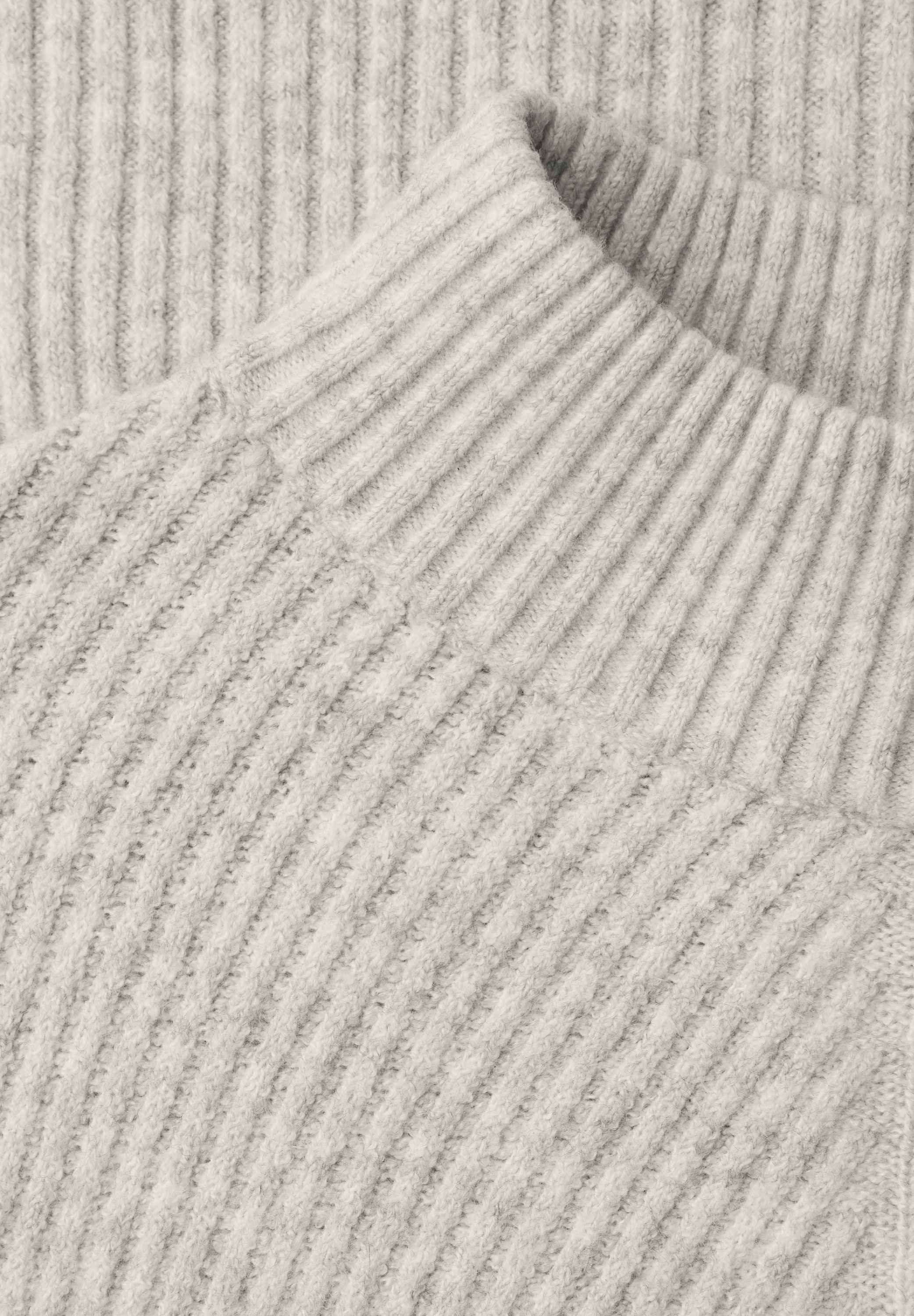 STREET ONE Stehkragenpullover im soften Baumwoll-Mix