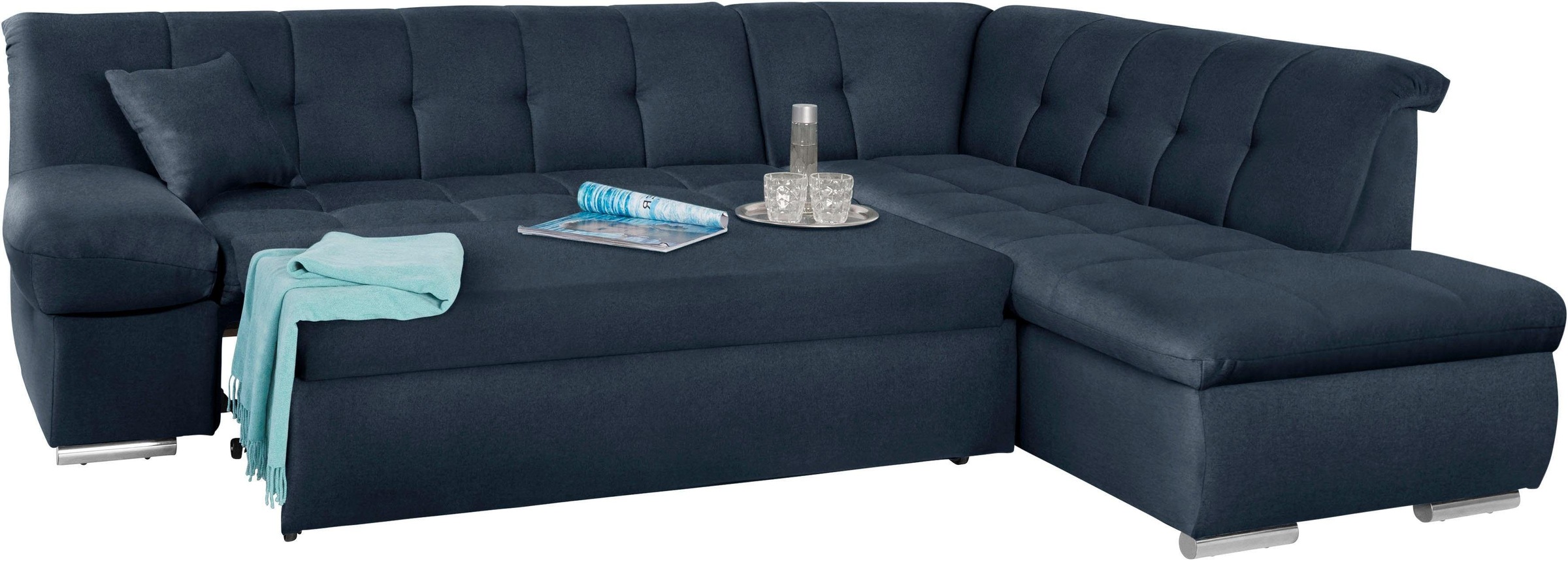 Thumbnail - DOMO collection Ecksofa "Mona L-Form bequem und komfortabel, Breite 271cm, L-Form" wahlweise mit Bett- und Armlehnfunkti...