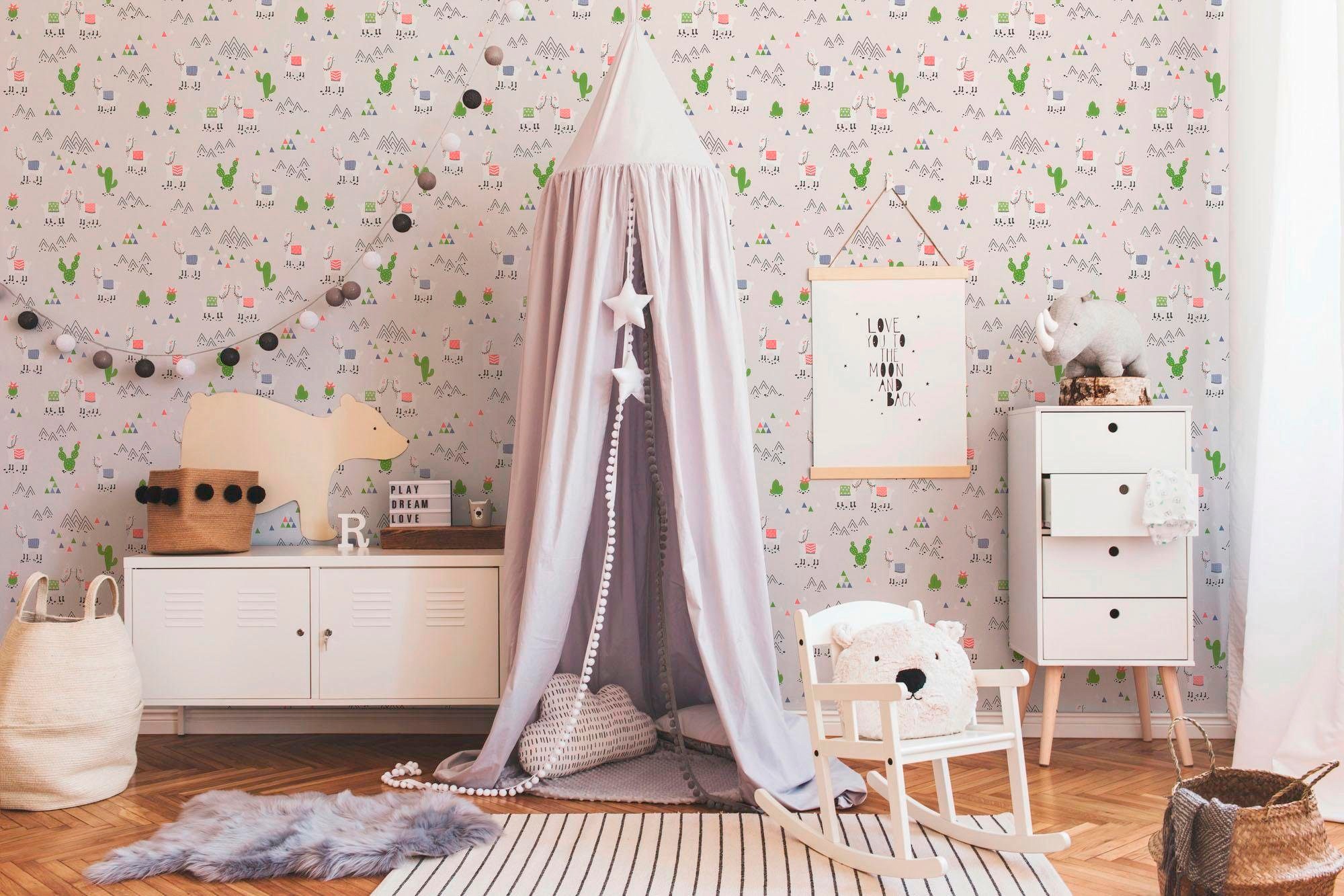 living walls Vliestapete »Boys & Girls«, Motiv-abstrakt-naturalistisch, Kindertapete Tapeten Wohnzimmer Schlafzimmer Küche modern Design Optik