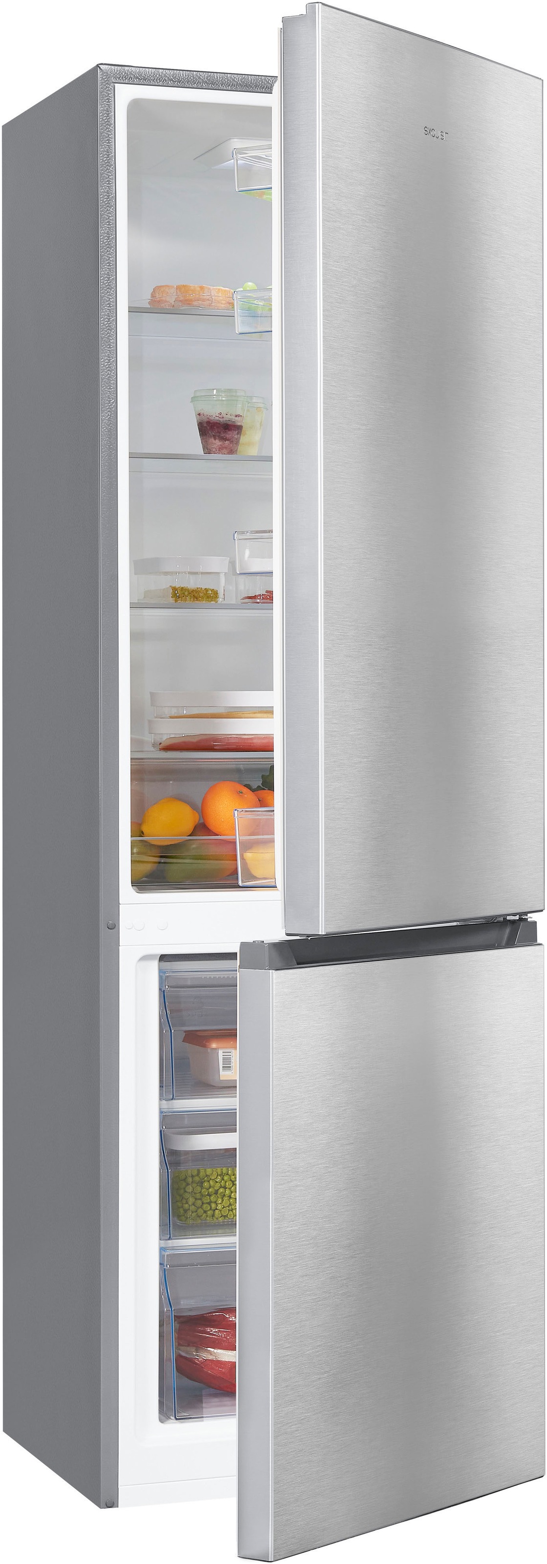 exquisit Kühl-/Gefrierkombination "KGC265-70-010D" 180 cm hoch 55 cm breit günstig online kaufen