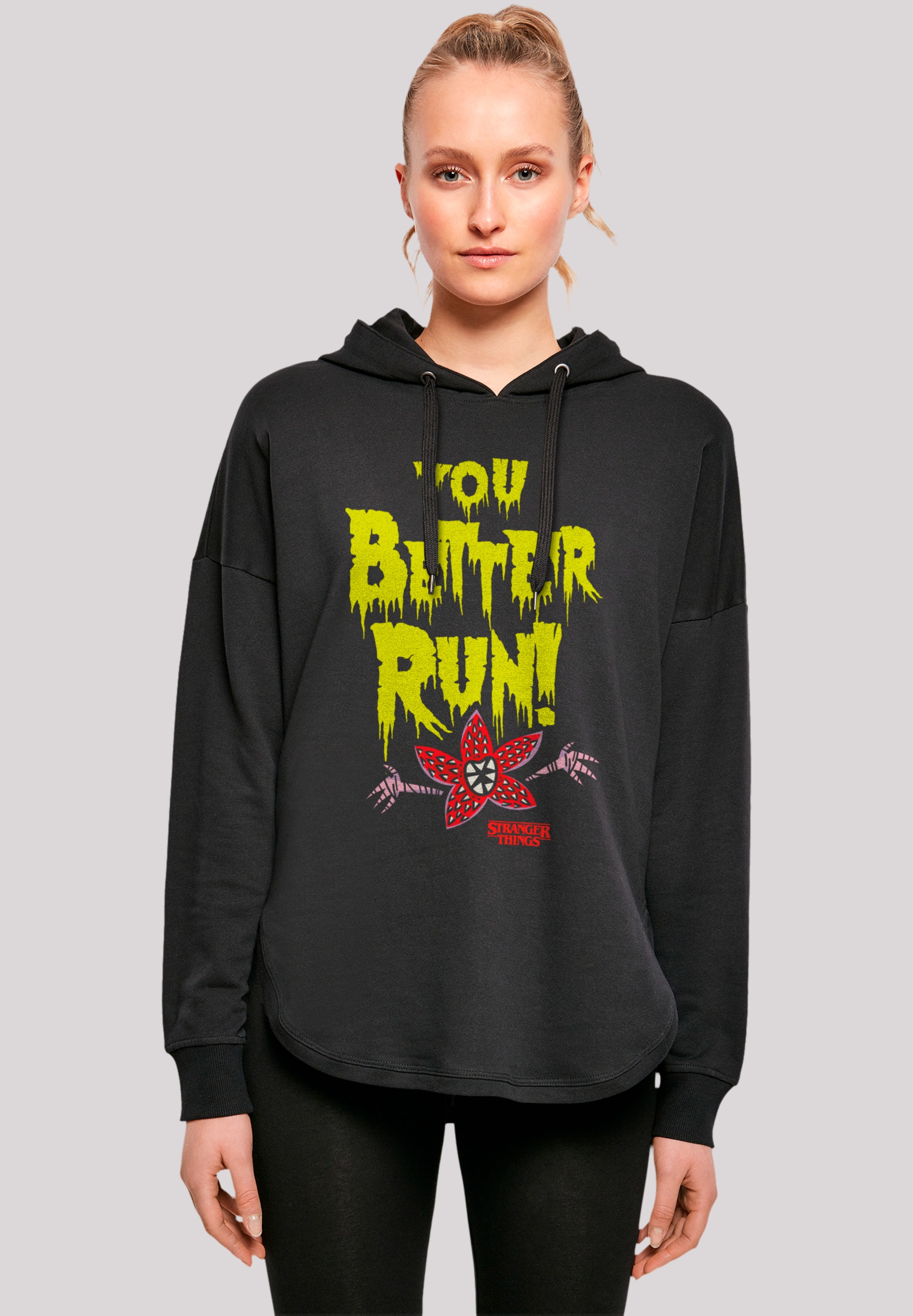 F4NT4STIC Kapuzenpullover "Stranger Things You Better Run Netflix TV Series", Premium Qualität