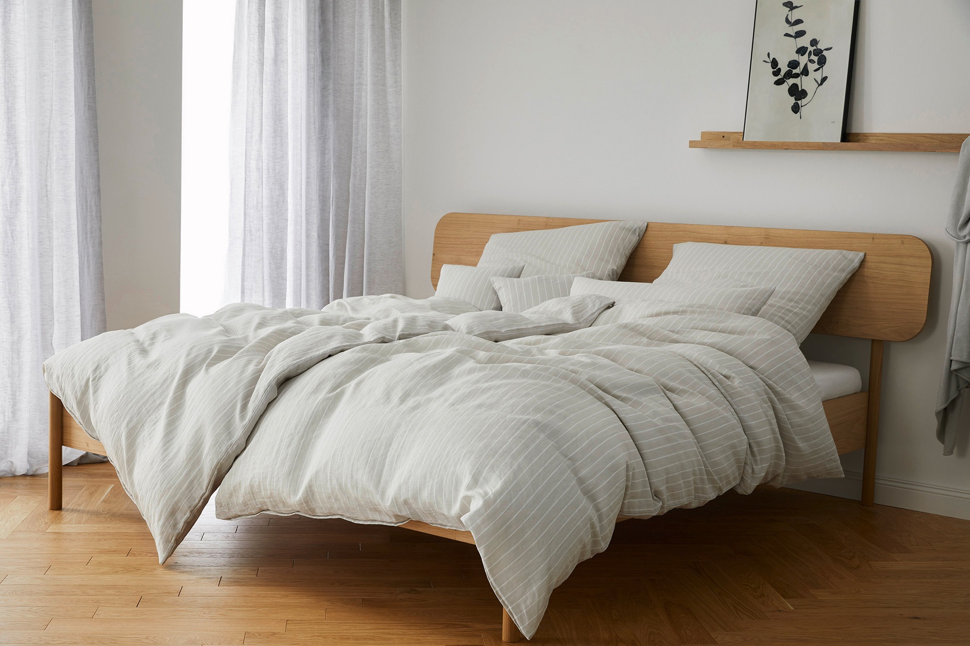Elegante Bettwäsche "Sailor" 2 Stk. tlg. angenehmes Hautgefühl günstig online kaufen