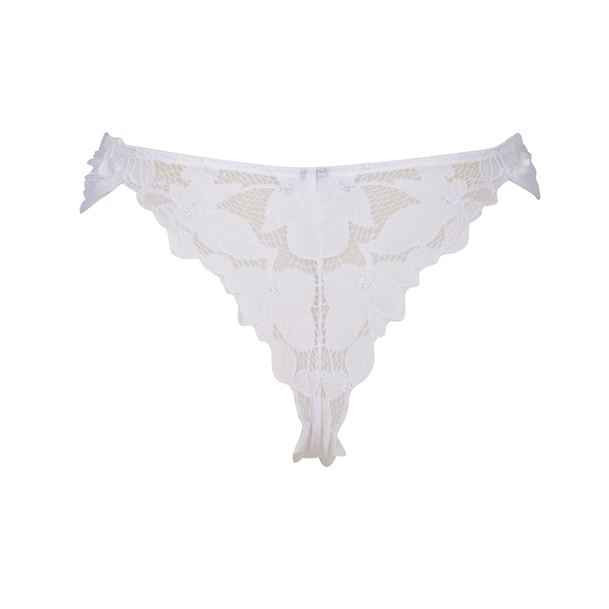 After Eden String »Morgan«, Florale Spitze, Riemchendetails