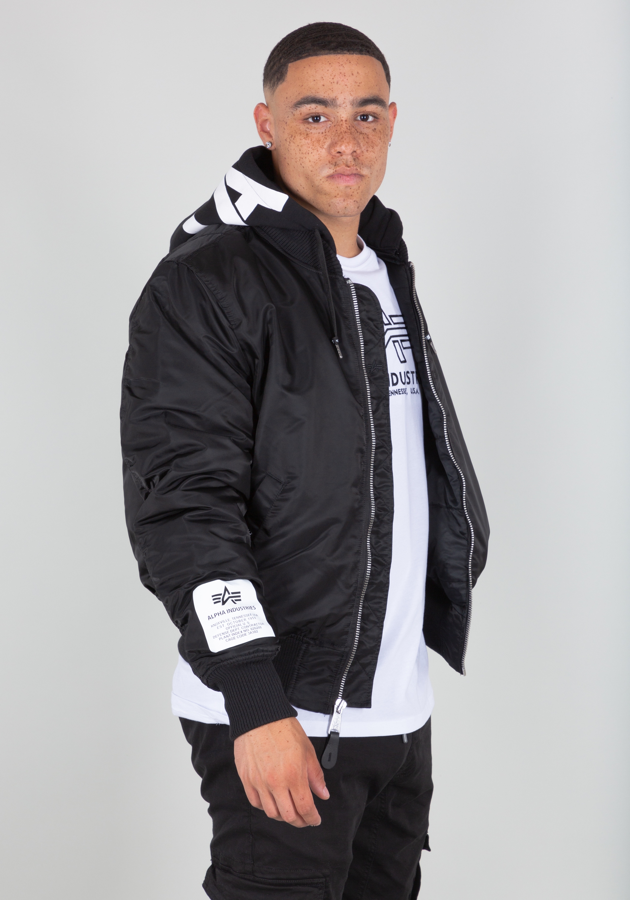 Alpha Industries Bomberjacke »Alpha Industries Men - Bomber Jackets MA-1 Zip Hood Print«