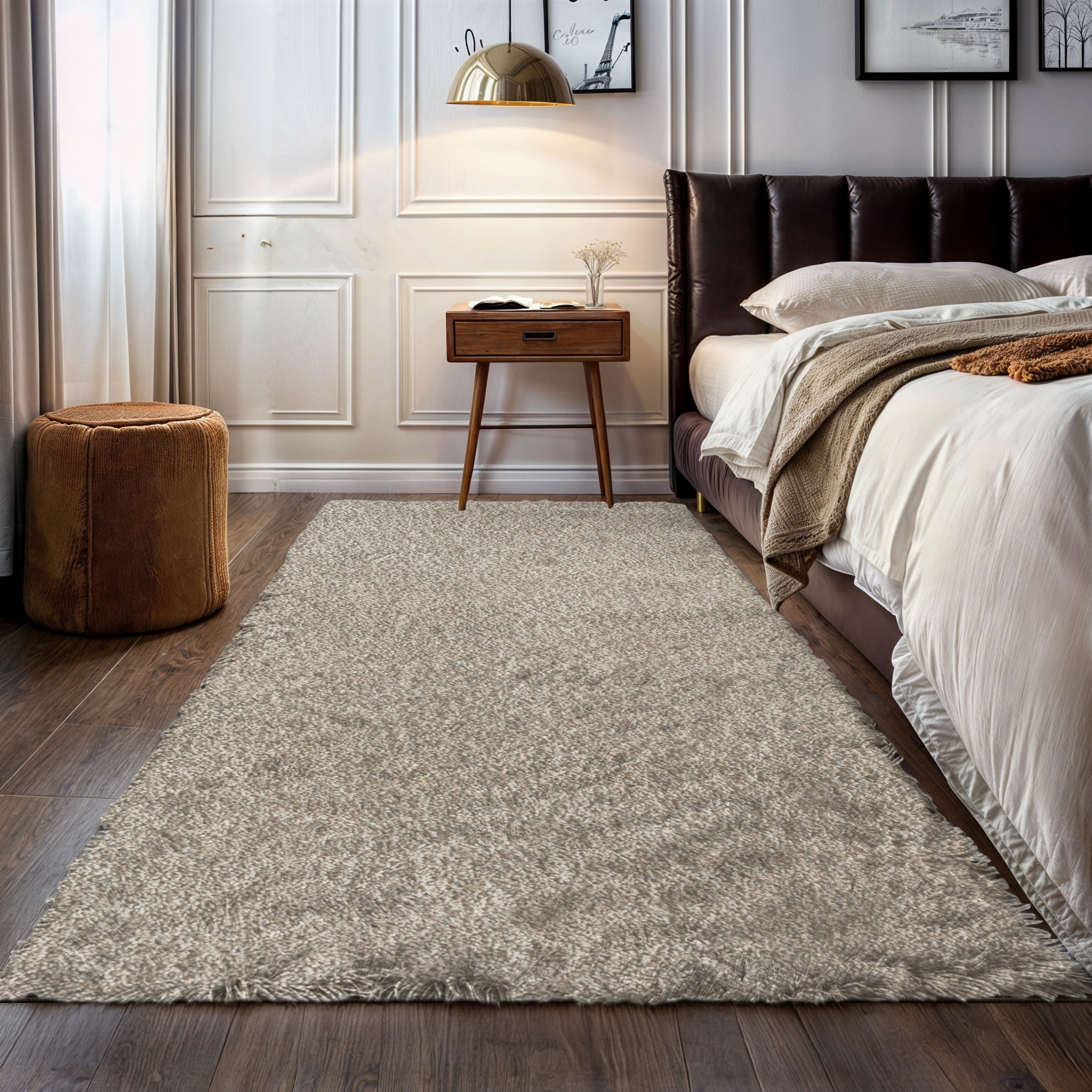 Hochflor-Teppich OTTO HOME "Banji", beige, B:160cm H:37mm L:230cm, Polypropylen (PP), Teppiche, Uni Farben, weich und flauschig, auch als Läufer & in rund erhältlich