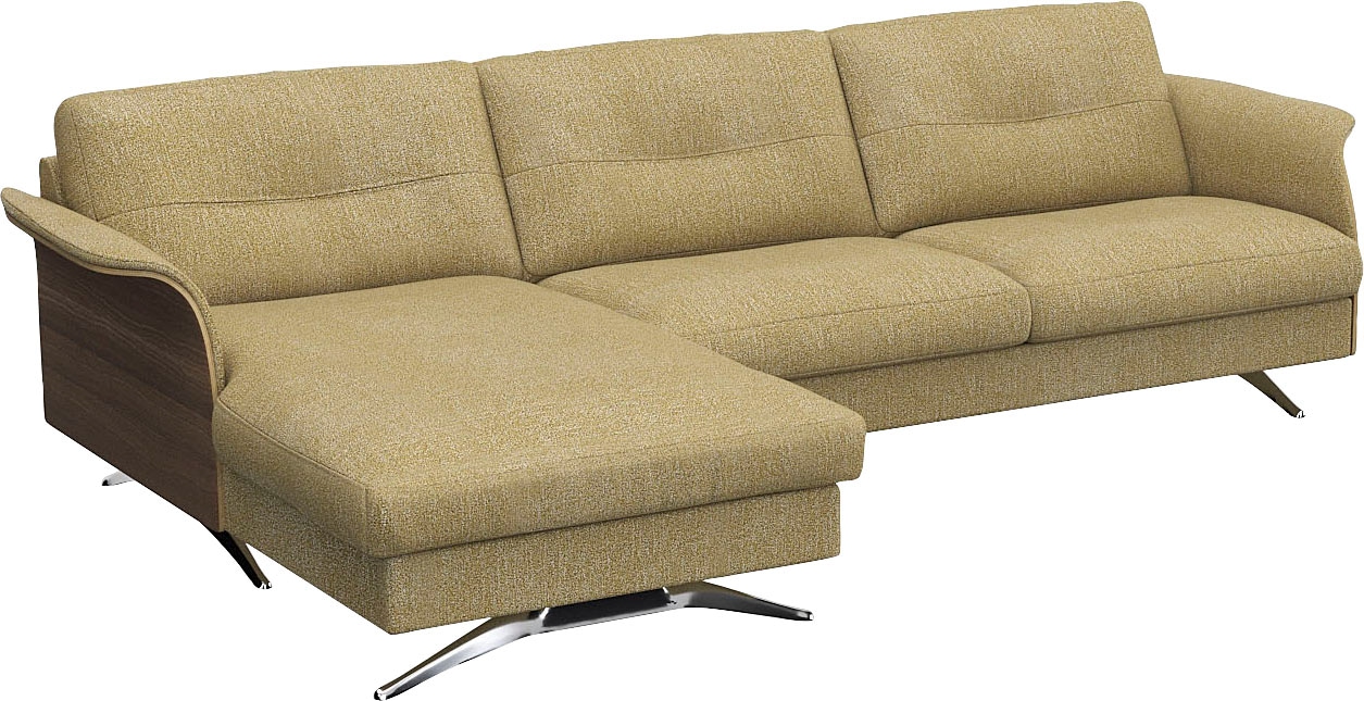 FLEXLUX Ecksofa »Glow, super bequem durch hochwertigem Sitzaufbau mit Federkern, L-Form«, Modernes skandinavisches Design