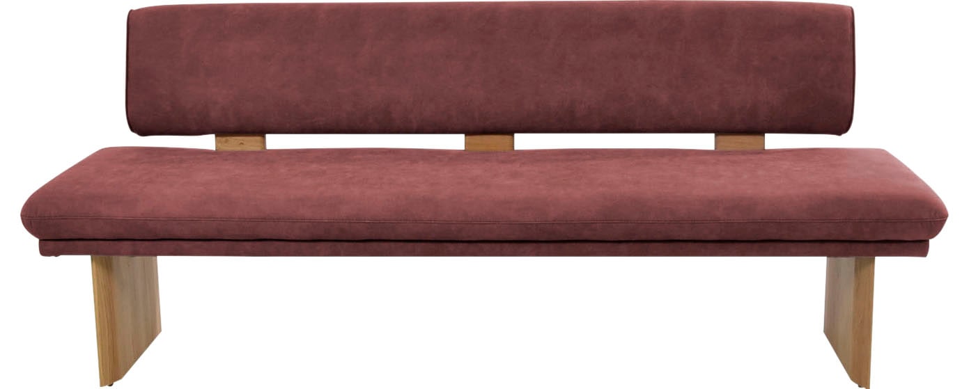 K+W Komfort & Wohnen Essbank "Longbeach Polsterbank" 1 Stk. tlg. Spitzkissenoptik im Sitz, wahlweise in der Breite 204cm oder 224cm