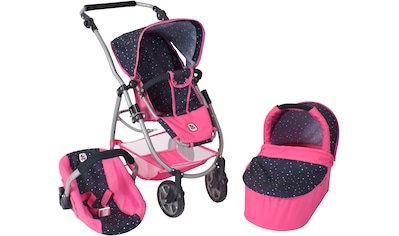 Kombi-Puppenwagen »Emotion 2.0, Konfetti«, inkl. Babywanne, Sportwagenaufsatz und...