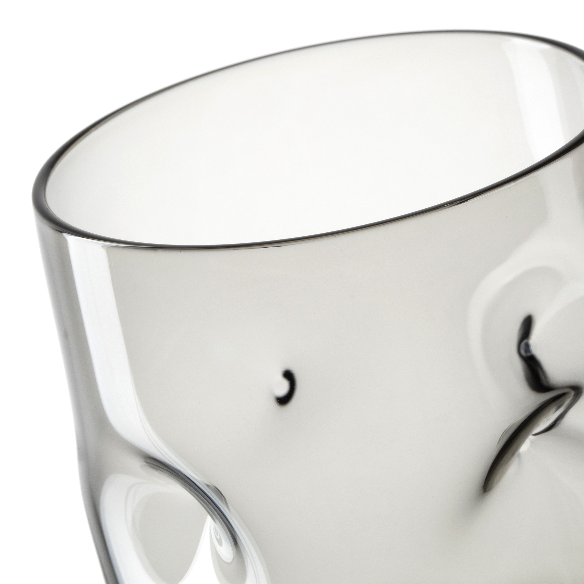 LEONARDO Gläser-Set »Trinkglas VESUVIO, 300 ml, 4er-Set«, (Set, 4 tlg.), konische Form, markantes Design - mit Einquetschungen