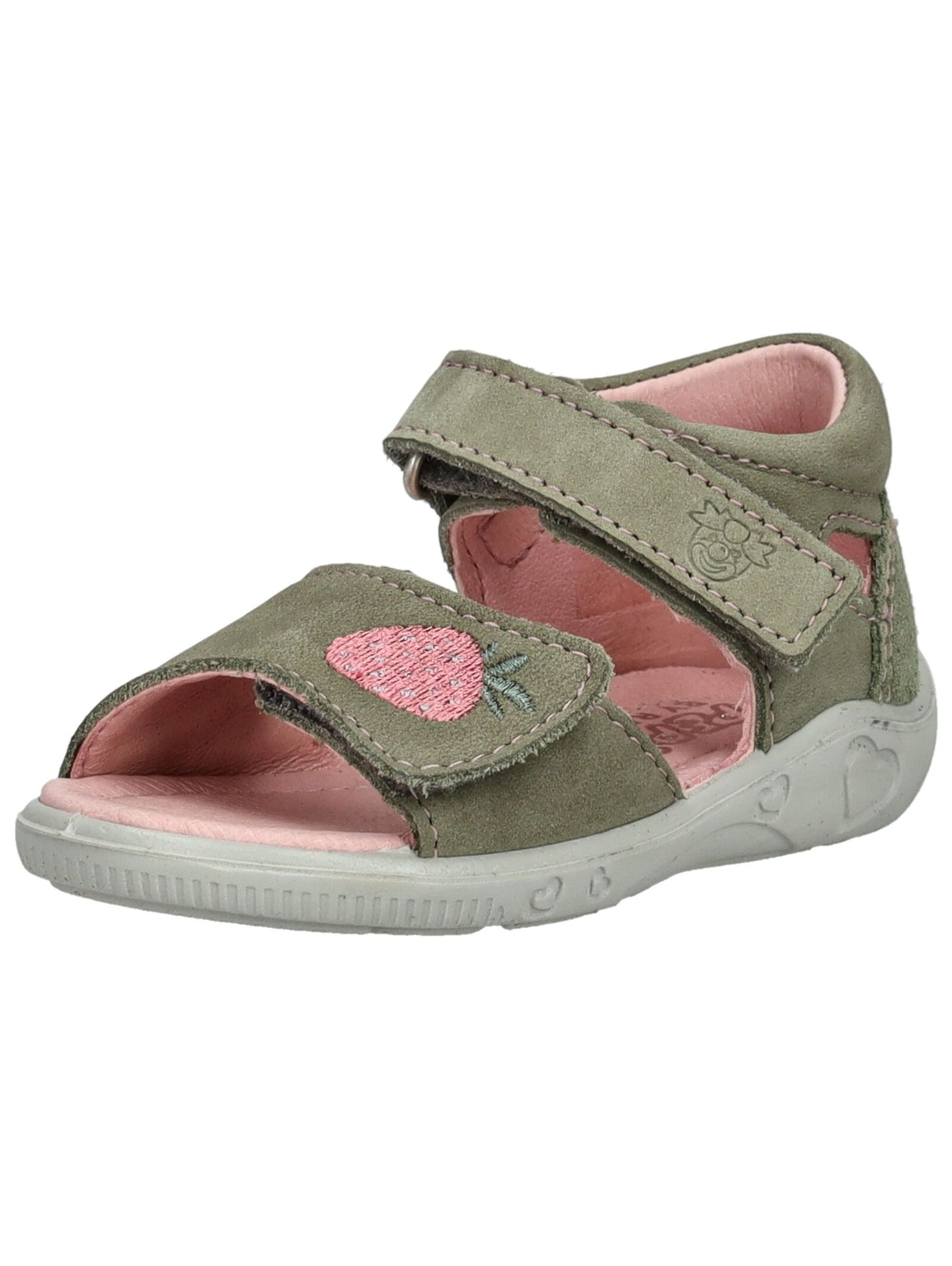 PEPINO Kinder Riemchensandale "Pepino Sandalen Leder", Gr. 21, grau, Leder, Schuhe