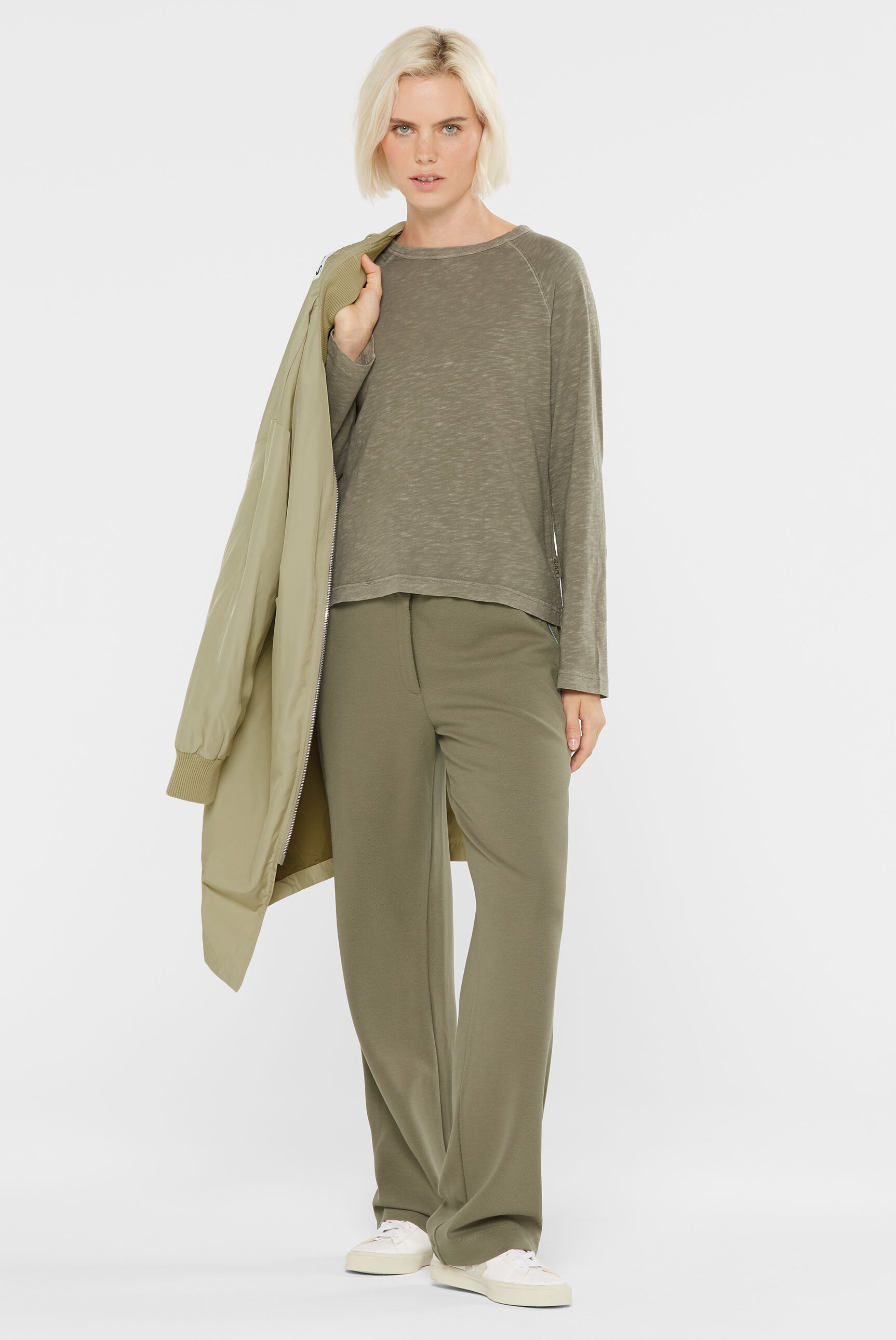 SENSES.THE LABEL Rundhalsshirt, aus Baumwolle