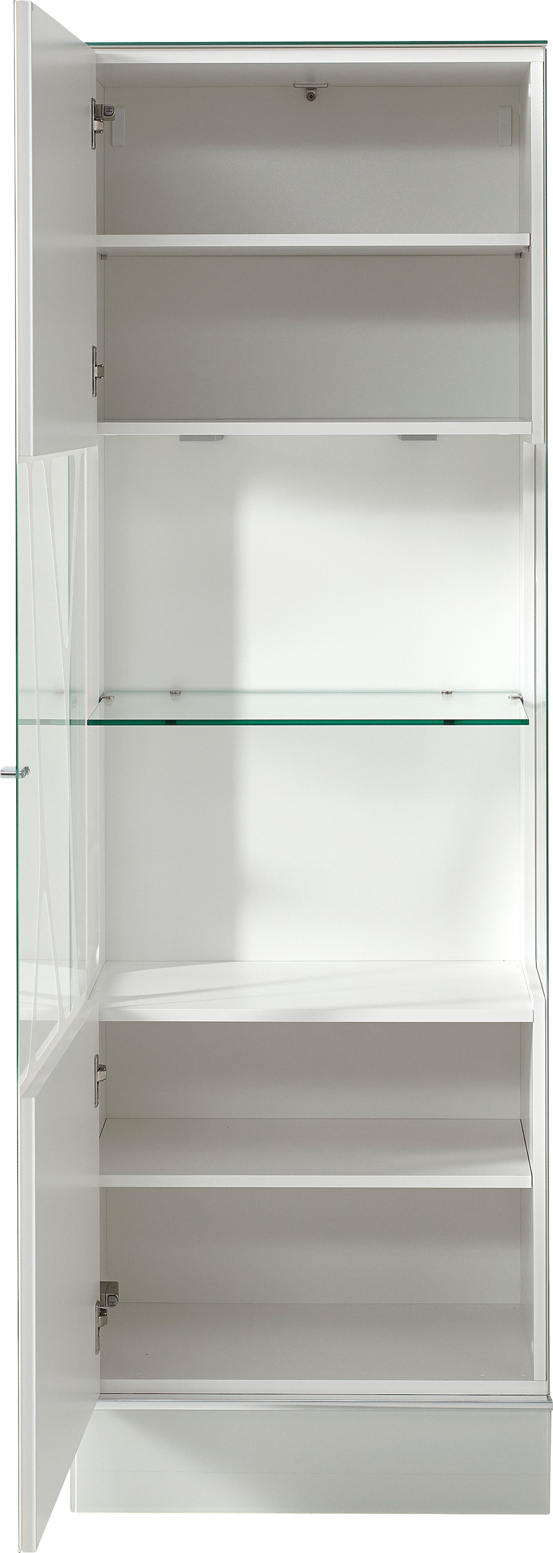 LEONARDO Vitrine »Cube«, mit Sicherheitsglas und edlem MDF Holz, Höhe 192 cm