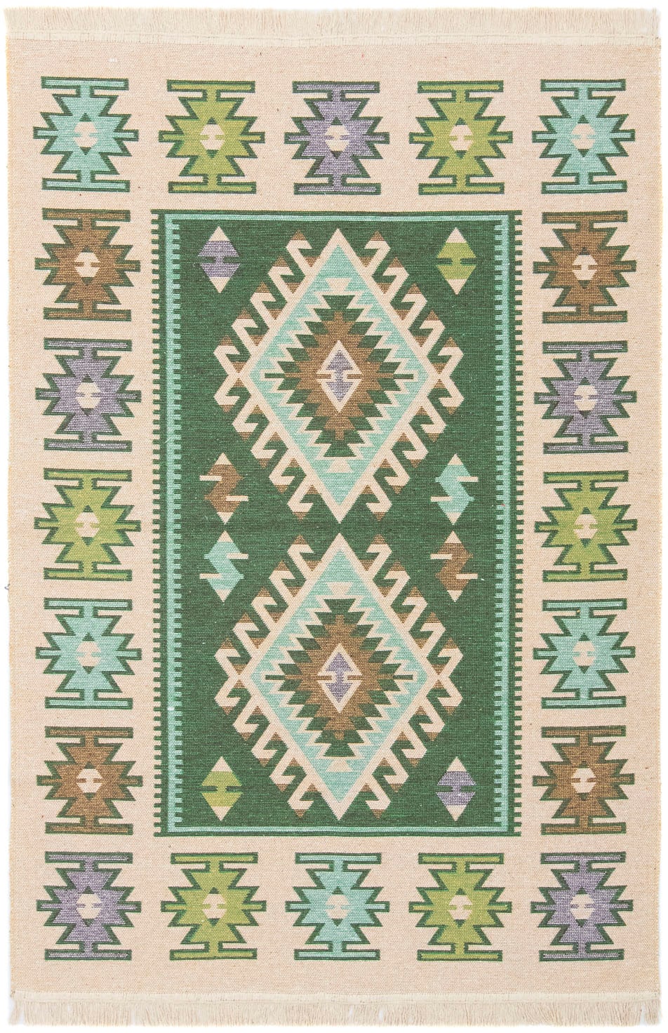 morgenland Wollteppich »Kelim Teppich Ariz«, rechteckig, 5 mm Höhe, reine Baumwolle