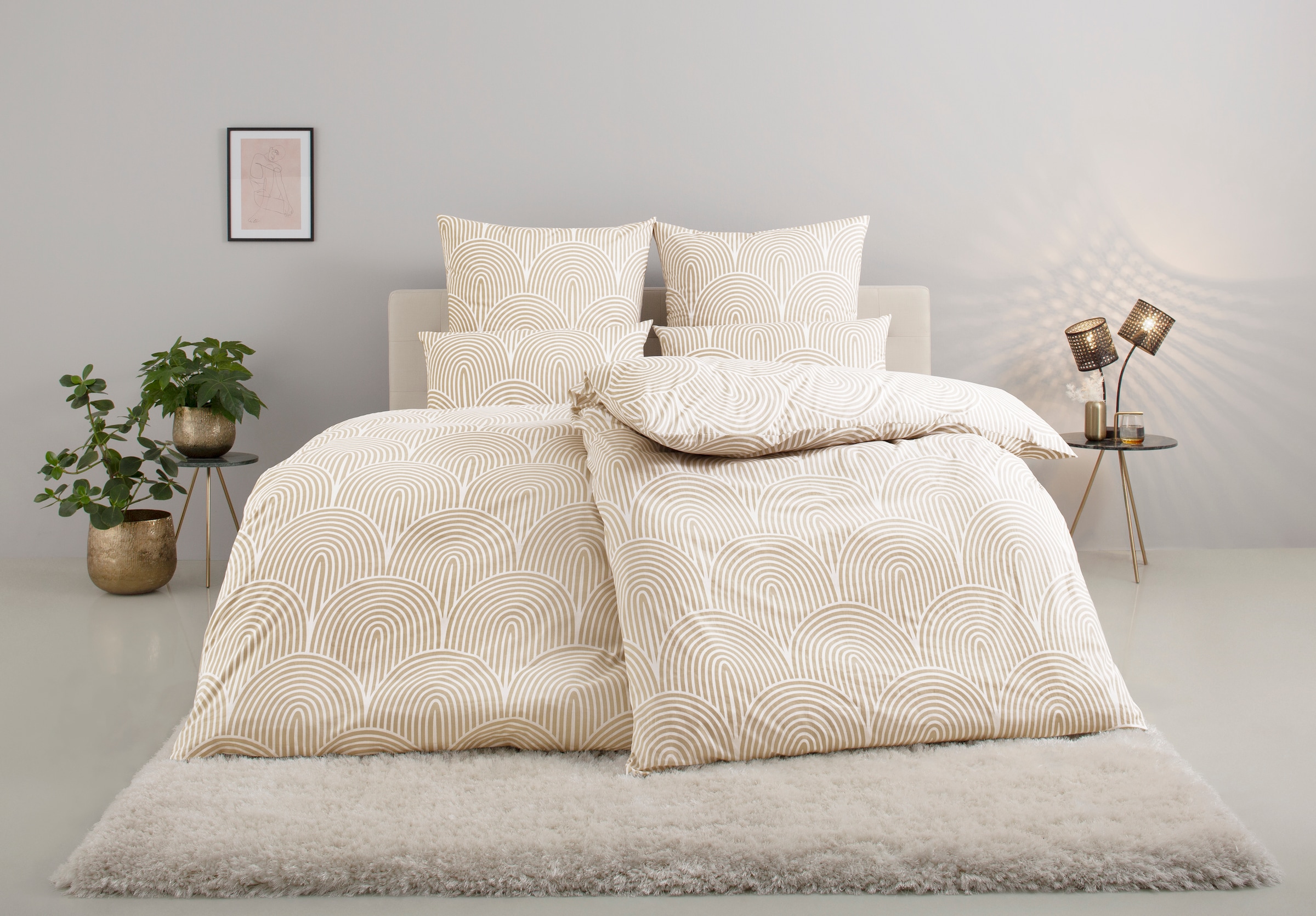 OTTO home Bettwäsche "Matilda in Gr. 135x200 oder 155x220 cm" 2 Stk. Bettwä günstig online kaufen