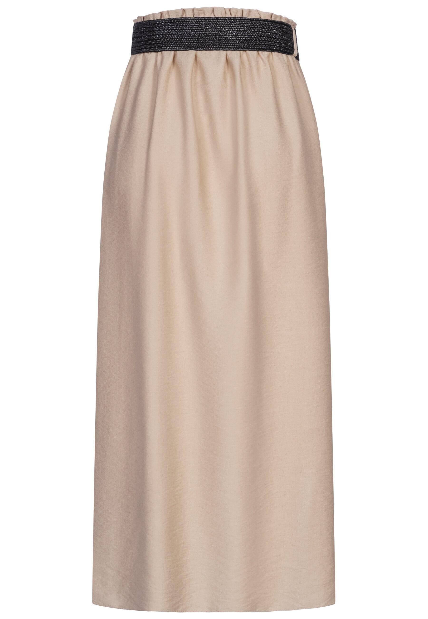 CLOUD 5IVE Shirtkleid »CLOUD 5IVE Cloud5ive Damen Longform Viskose Rock mit Gürtel«, (1 tlg.)