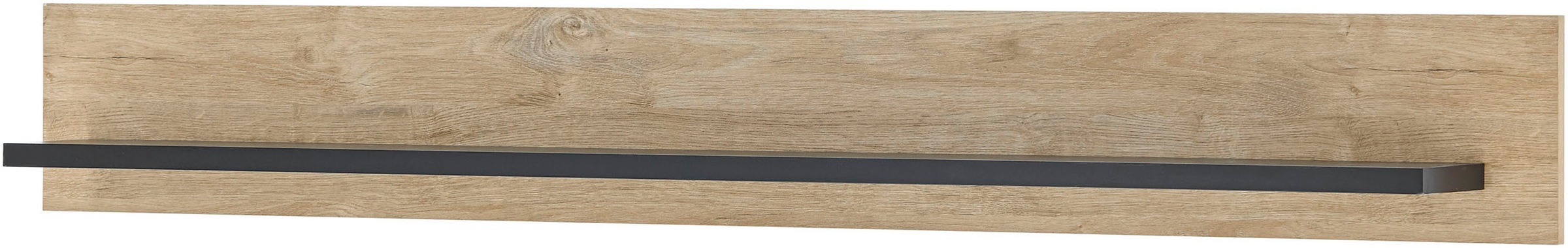 Home affaire Wohnwand »Cornwall, Anbauwand im Landhausstil, Wohnzimmer-Set, Eiche Dekor«, (Set, 2 St.), enthält Lowboard, Wandboard, Eiche Dekor, 152 cm breit