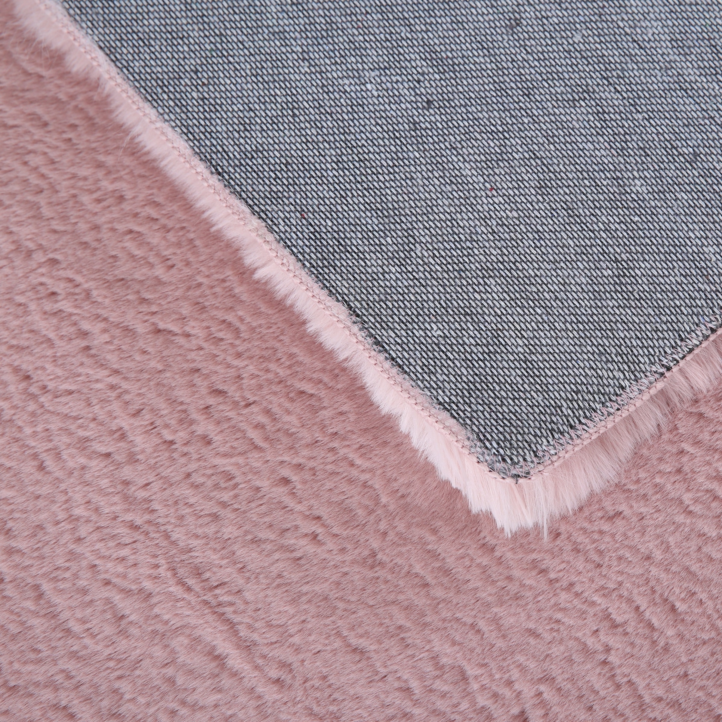 Ayyildiz Teppiche Hochflor-Teppich »POUFFY 5100«, rechteckig, 20 mm Höhe, Läufer, weicher glatter Softflor, Kaninchen Fell Haptik, waschbar
