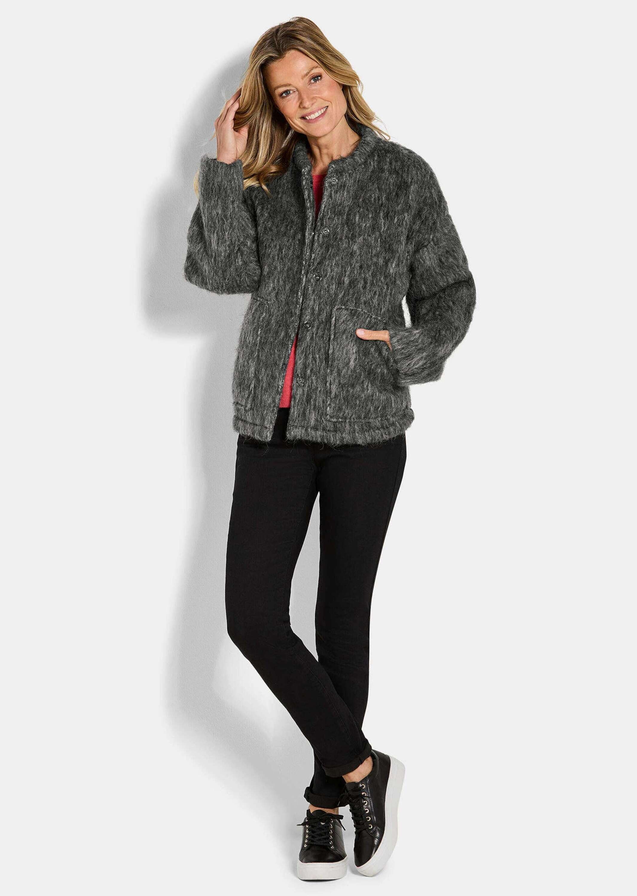 GOLDNER Kurzjacke "Warme Wolljacke in melierter Optik" günstig online kaufen