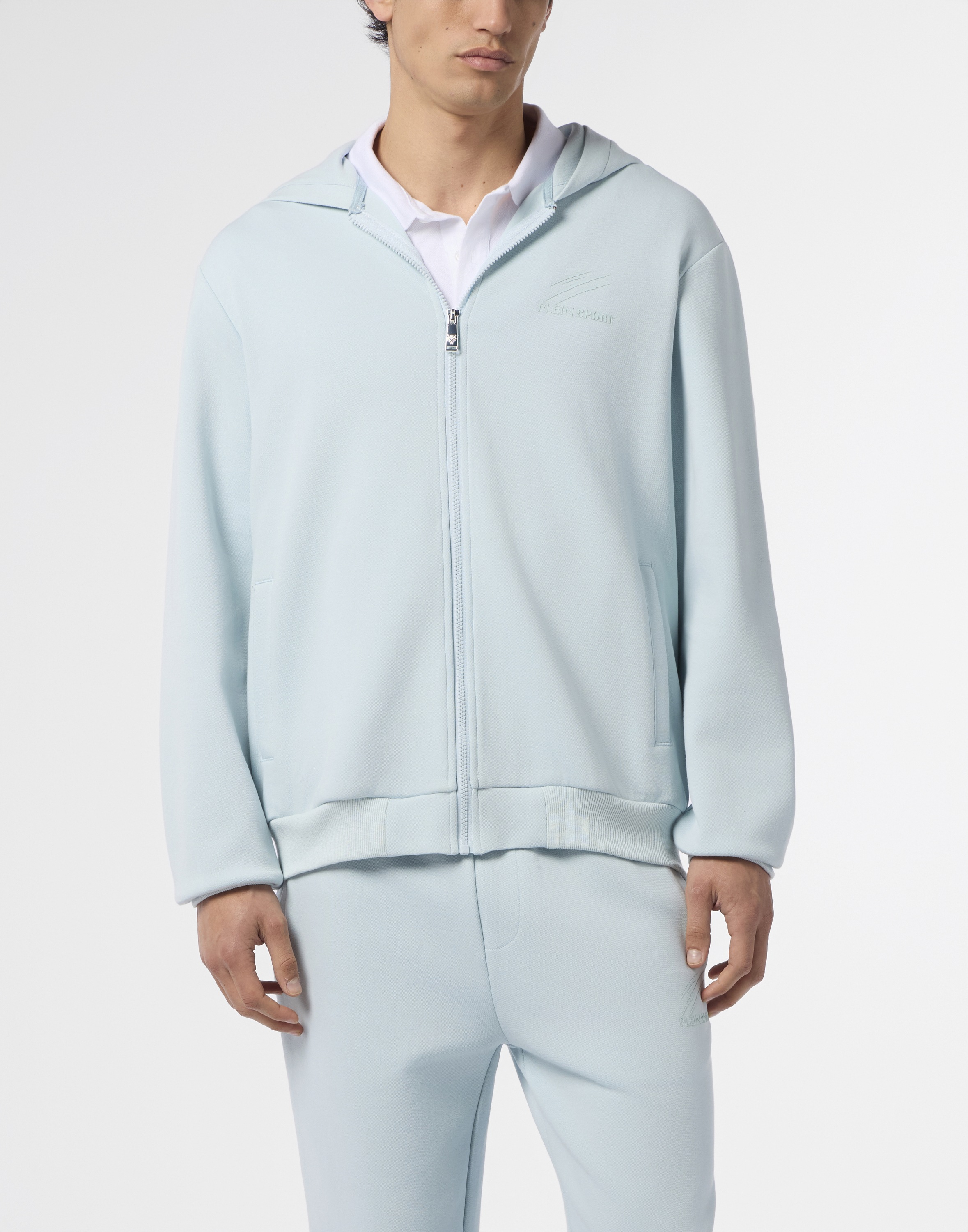 PLEIN SPORT Kapuzensweatjacke "Pique Zip Hoodie Icon" günstig online kaufen