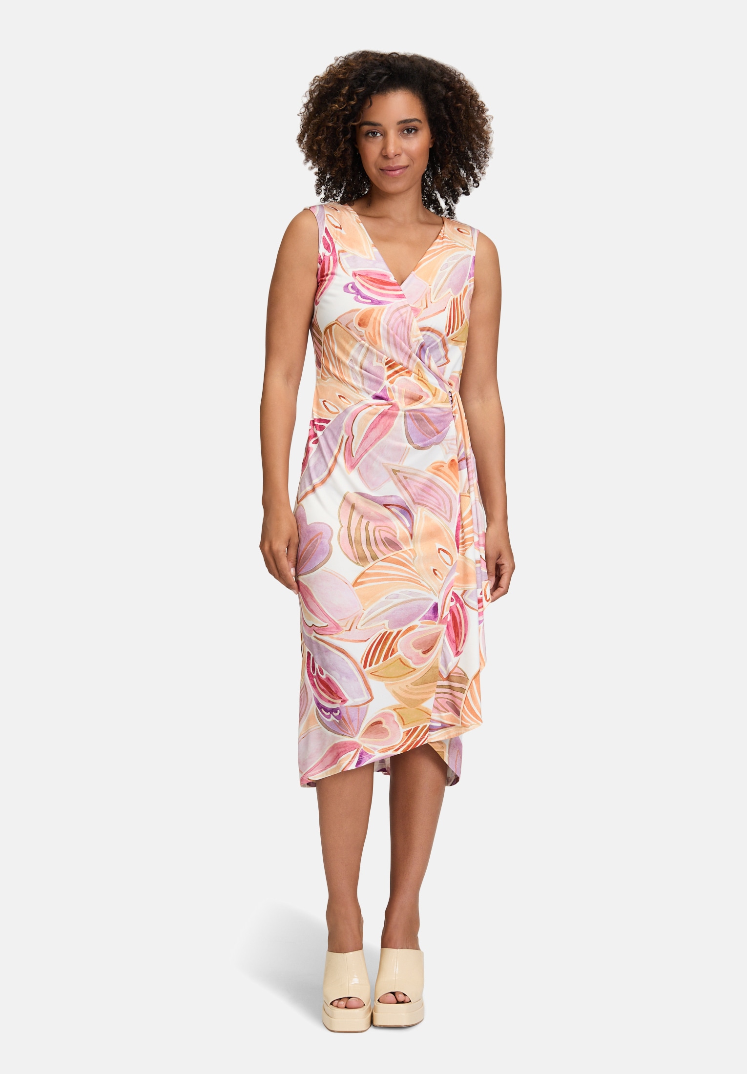 Cartoon Jerseykleid »Damen mit Raffung« Ohne Tasche Form