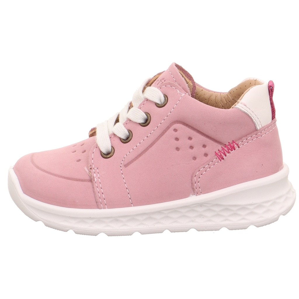 Superfit Lauflernschuh »BREEZE WMS: Mittel«, Sneaker, Schnürschuh, Babyschuh mit weichem Lederfutter