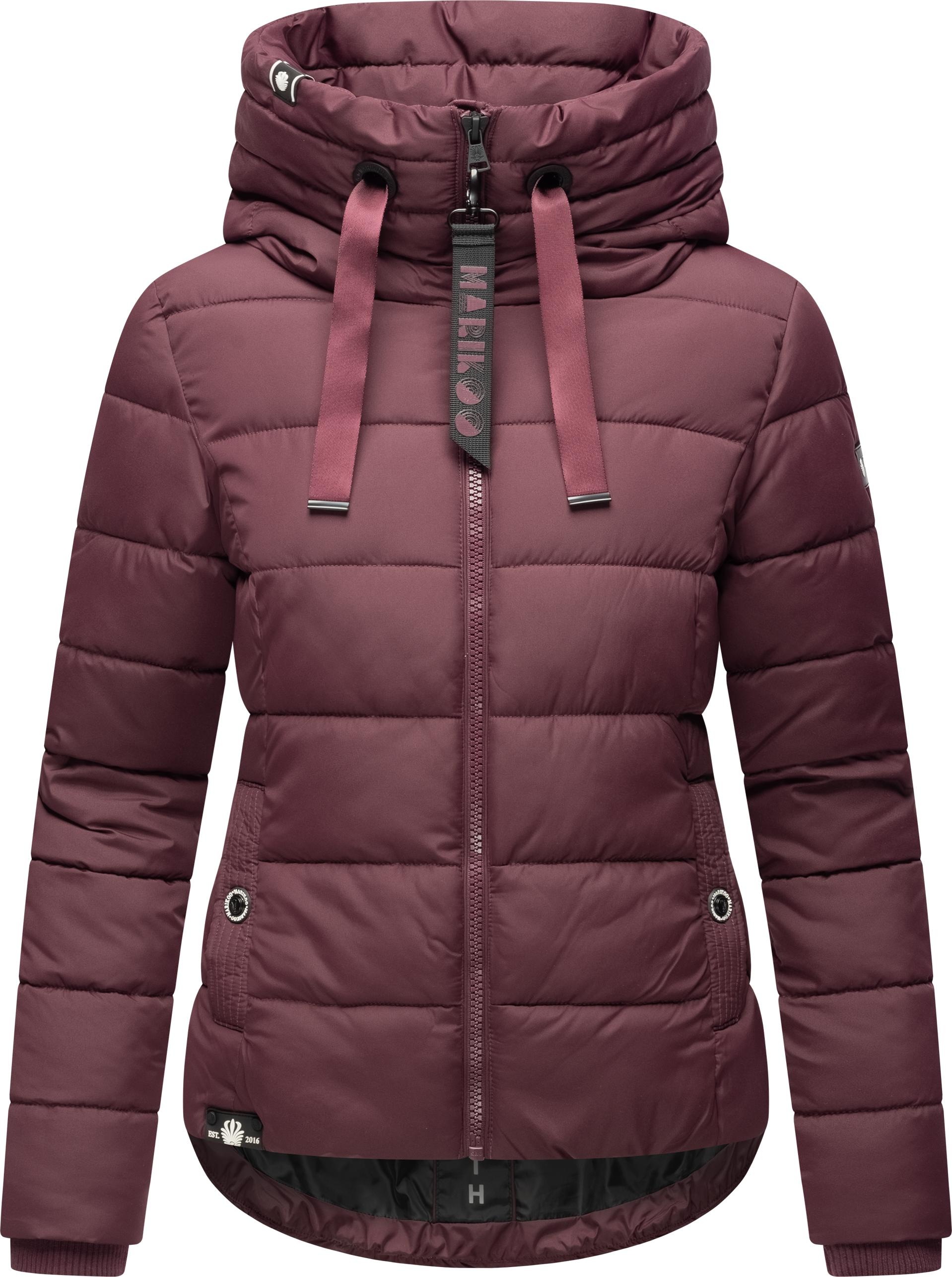 Marikoo Steppjacke »Amayaa-1« mit Kapuze Gesteppte Damen Jacke mit großer Kapuze