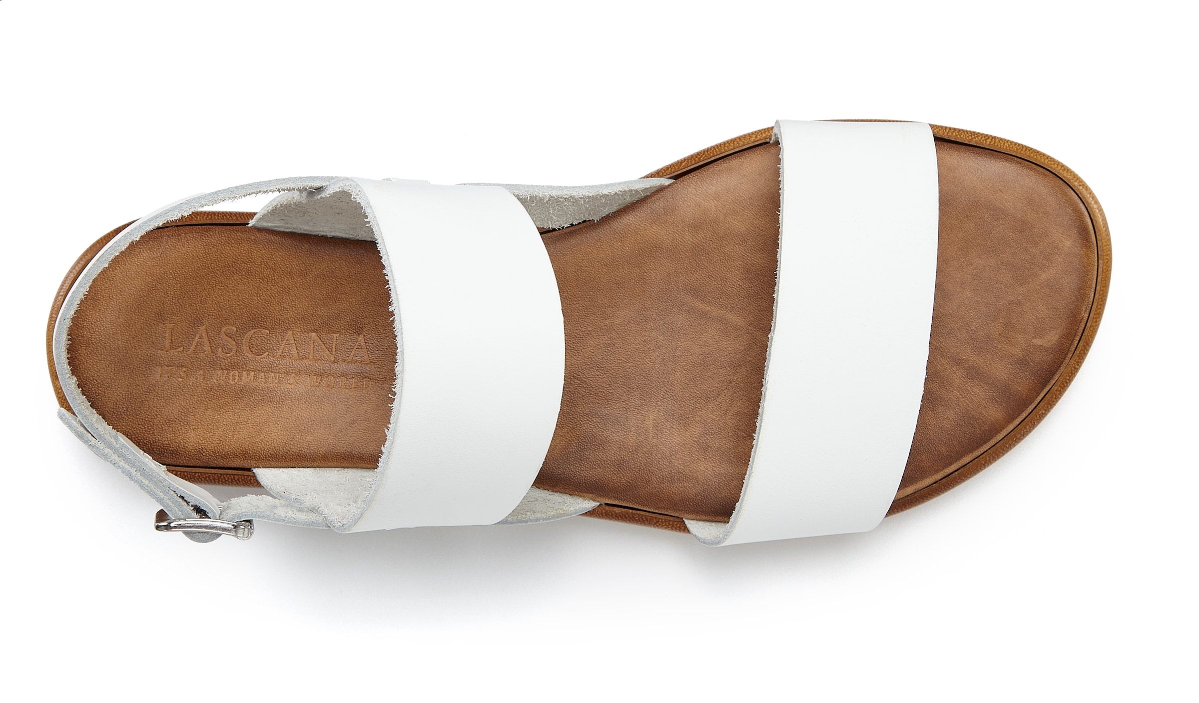 LASCANA Sandale »Sommerschuh, Riemchensandale, offener Schuh«, aus Leder