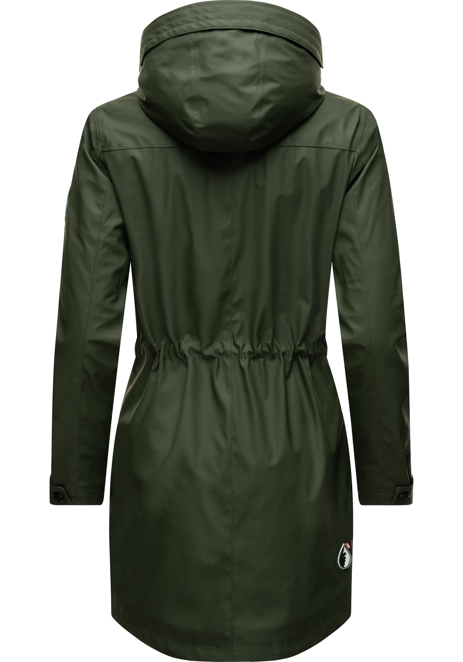 Navahoo Outdoorjacke »Deike«, mit Kapuze, modischer Damen Outdoor Regenmantel