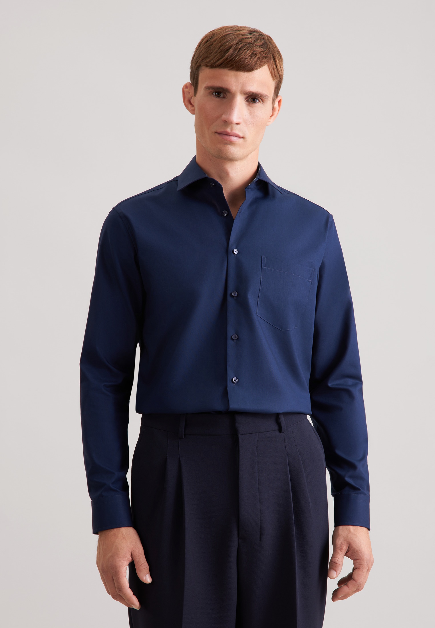 seidensticker Businesshemd "Schwarze Rose" Regular 1/1 Kentkragen Uni günstig online kaufen