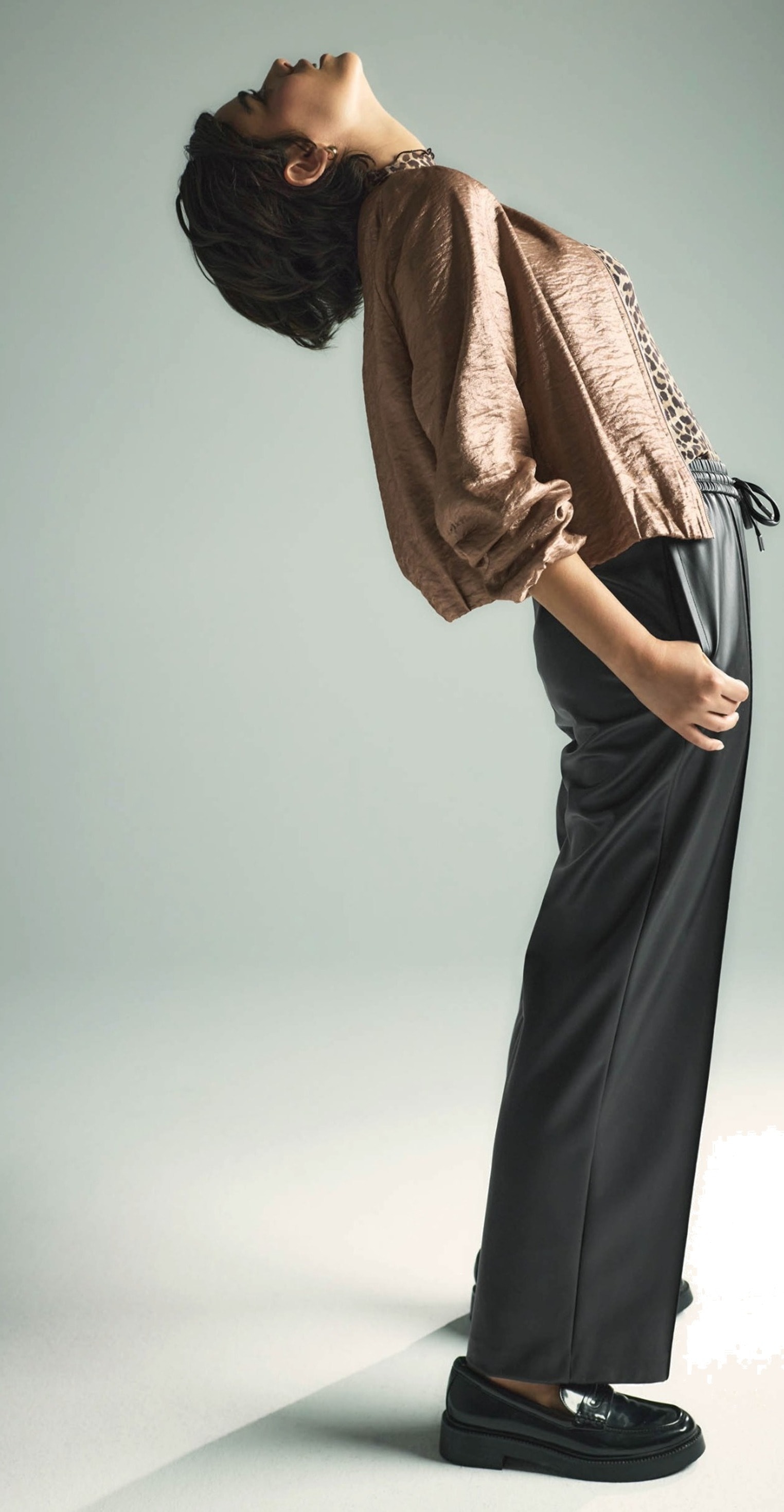 Zero Stoffhose »Damen in Lederoptik weites Bein 30 Inch«  weiteres Detail