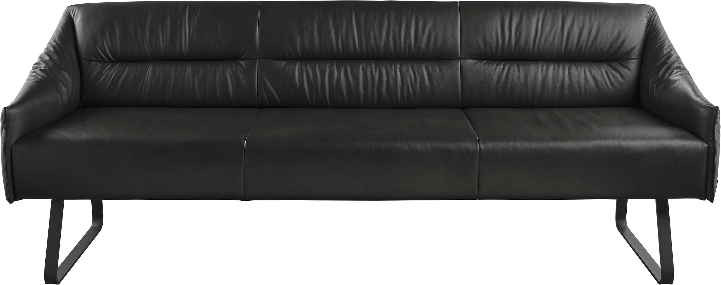 Thumbnail - Musterring Essbank "JustB SP500" 1 Stk. tlg. Metallkufe schwarz, verschiedene Farben, Breite 220 oder 250 cm