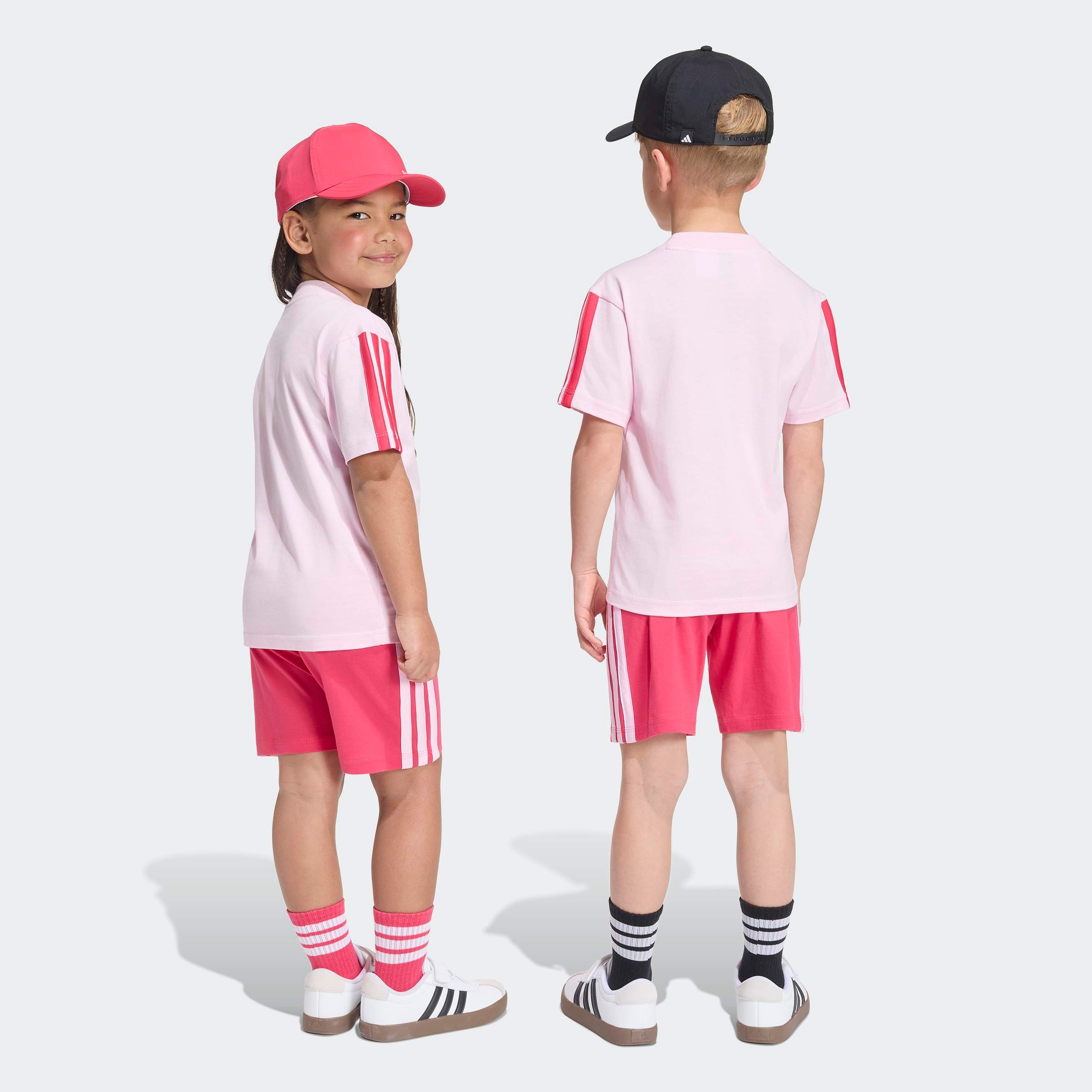 adidas Sportswear Trainingsanzug »LK 3S T-SET 160« 2 für Kinder, mit 2 Teilen, aus Baumwolle