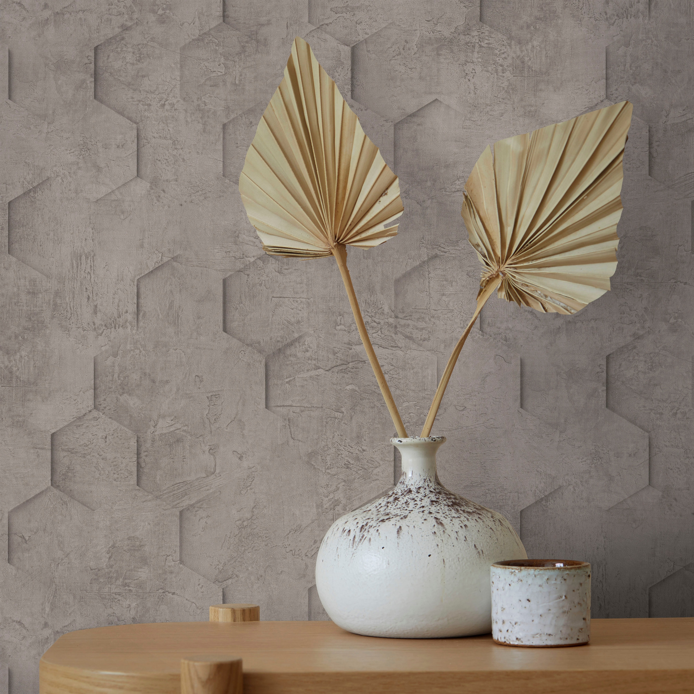 Marburg Vliestapete »Hexagon«, matt, moderne Tapete für Wohnzimmer Schlafzimmer Küche
