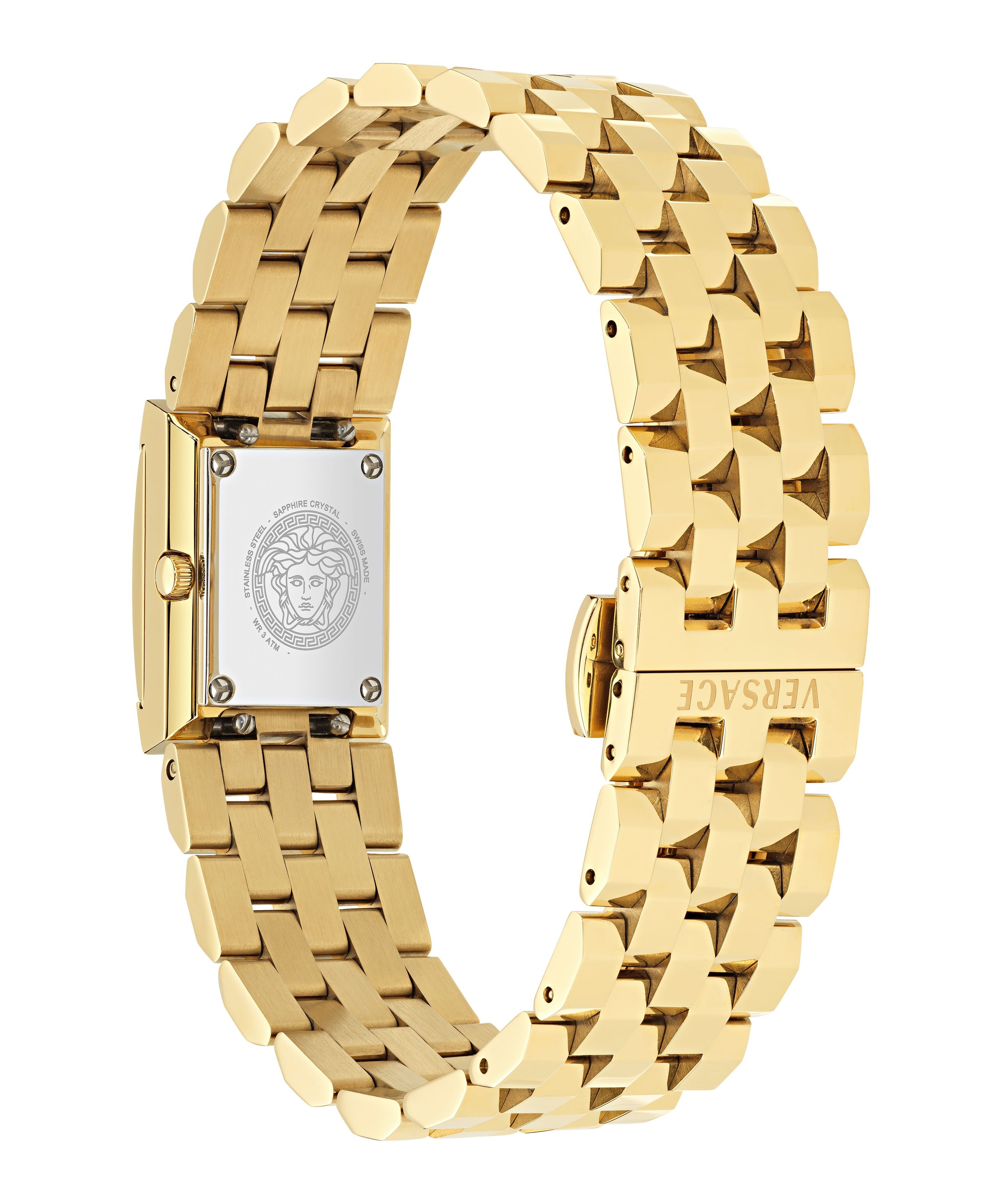 Versace Quarzuhr »VERSACE REVEAL PRECIOUS« Armbanduhr, Damenuhr, Swiss Made, Edelstahlarmband
