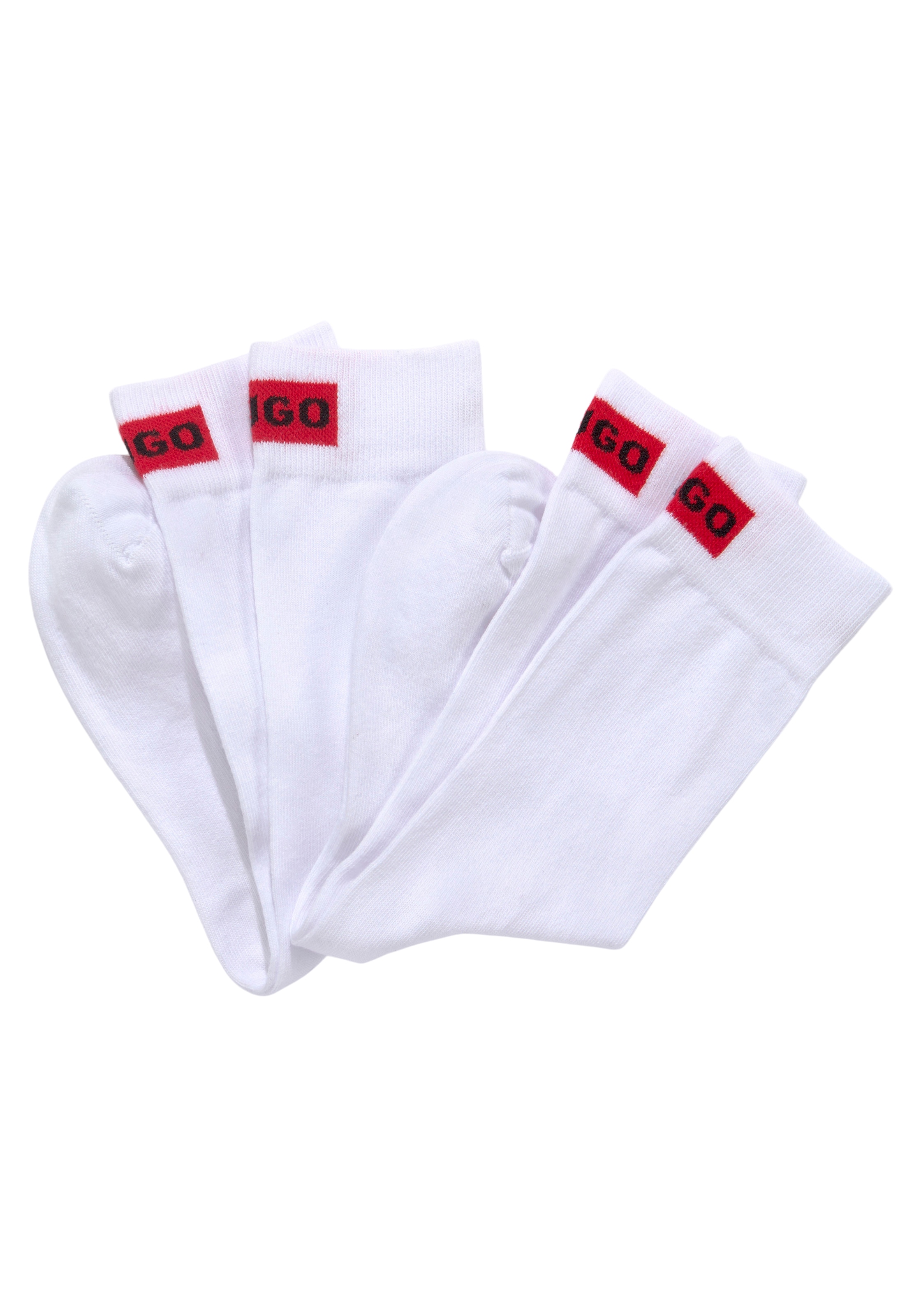 HUGO Businesssocken "2P RS LABEL CC W", (Packung, 2 Paar, 2er) günstig online kaufen