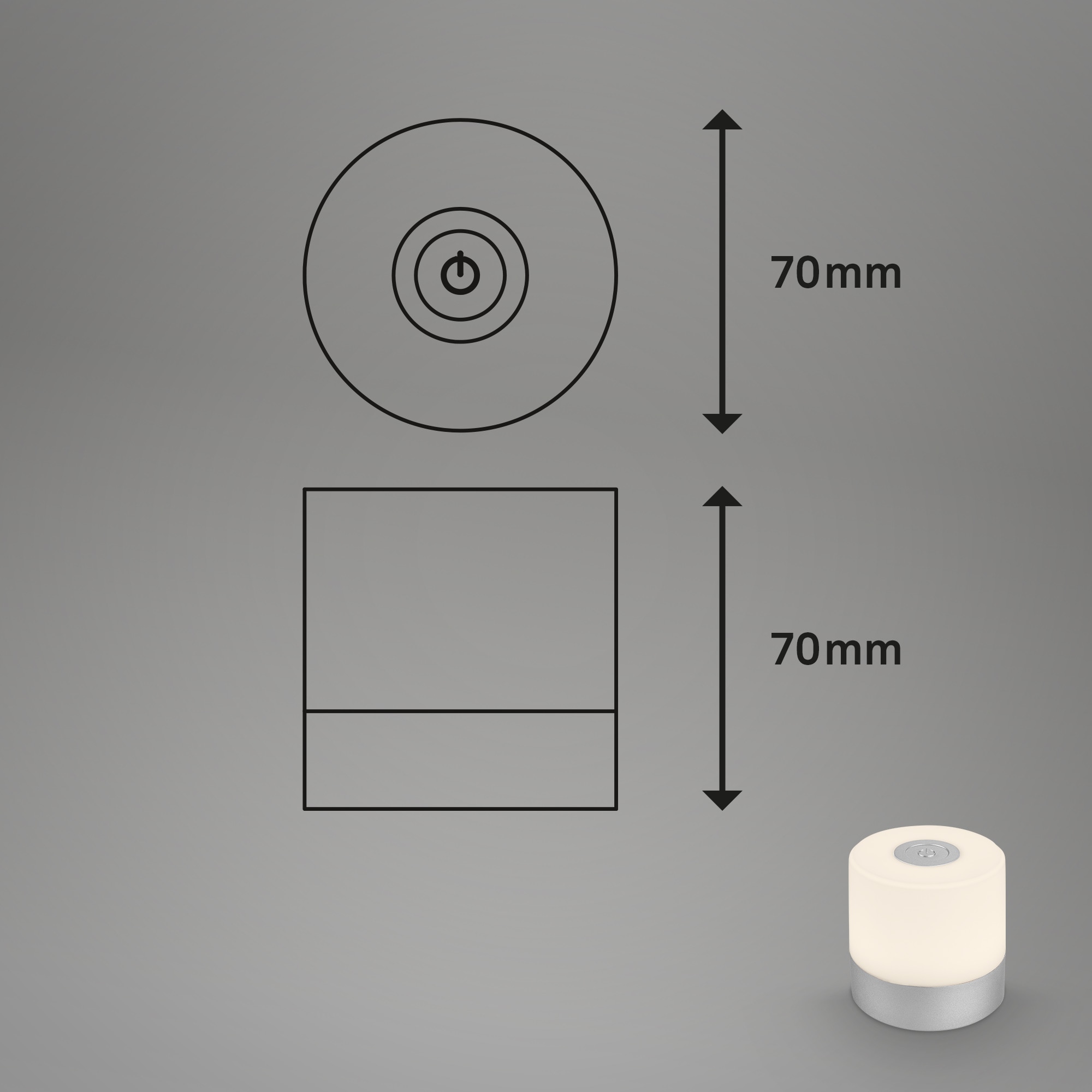 Briloner Leuchten USB Tischleuchte »SMAL«