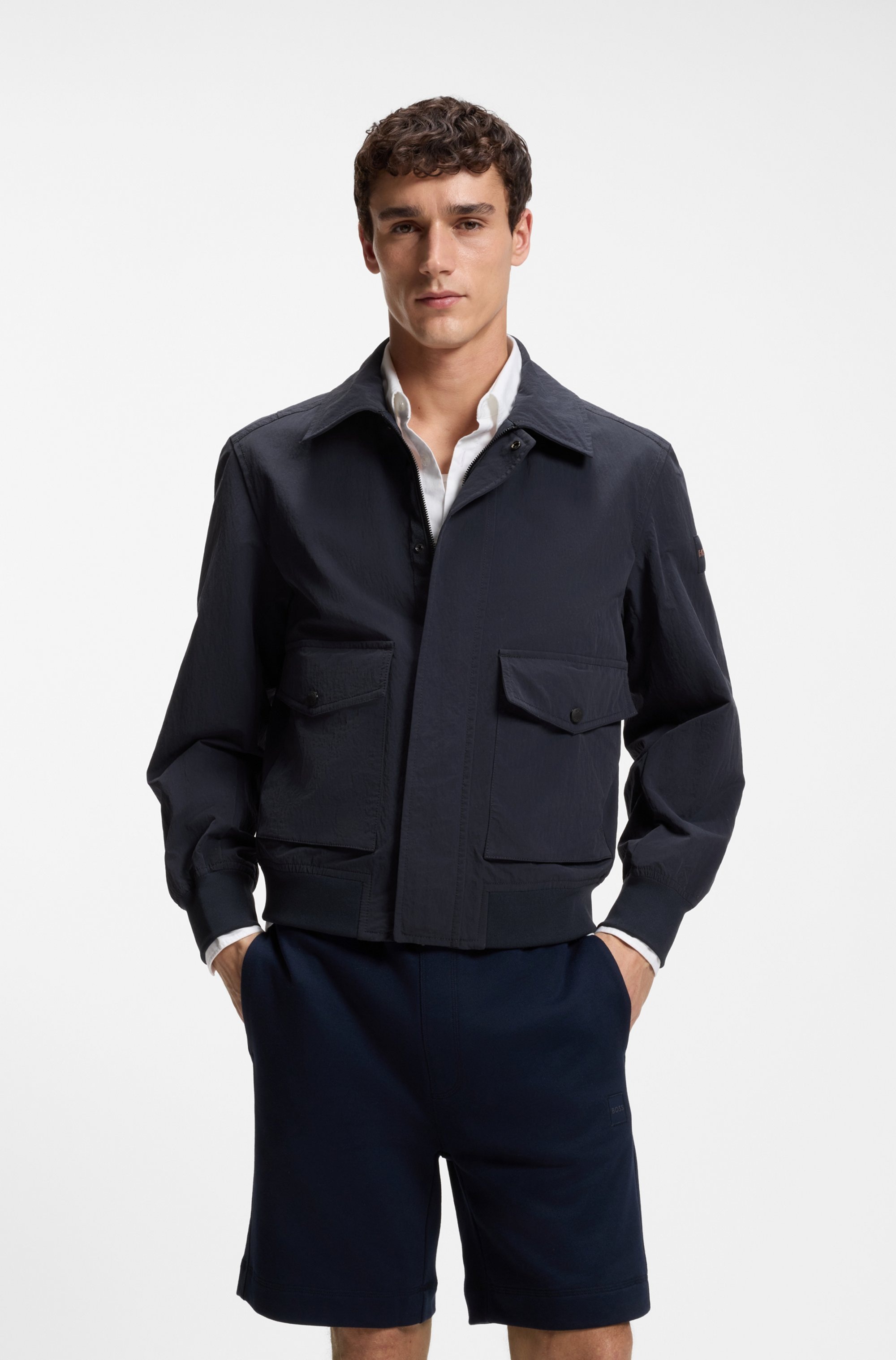 BOSS ORANGE Blouson »Ocruise« Aviator-Stil, wasserabweisend, Relaxed Fit