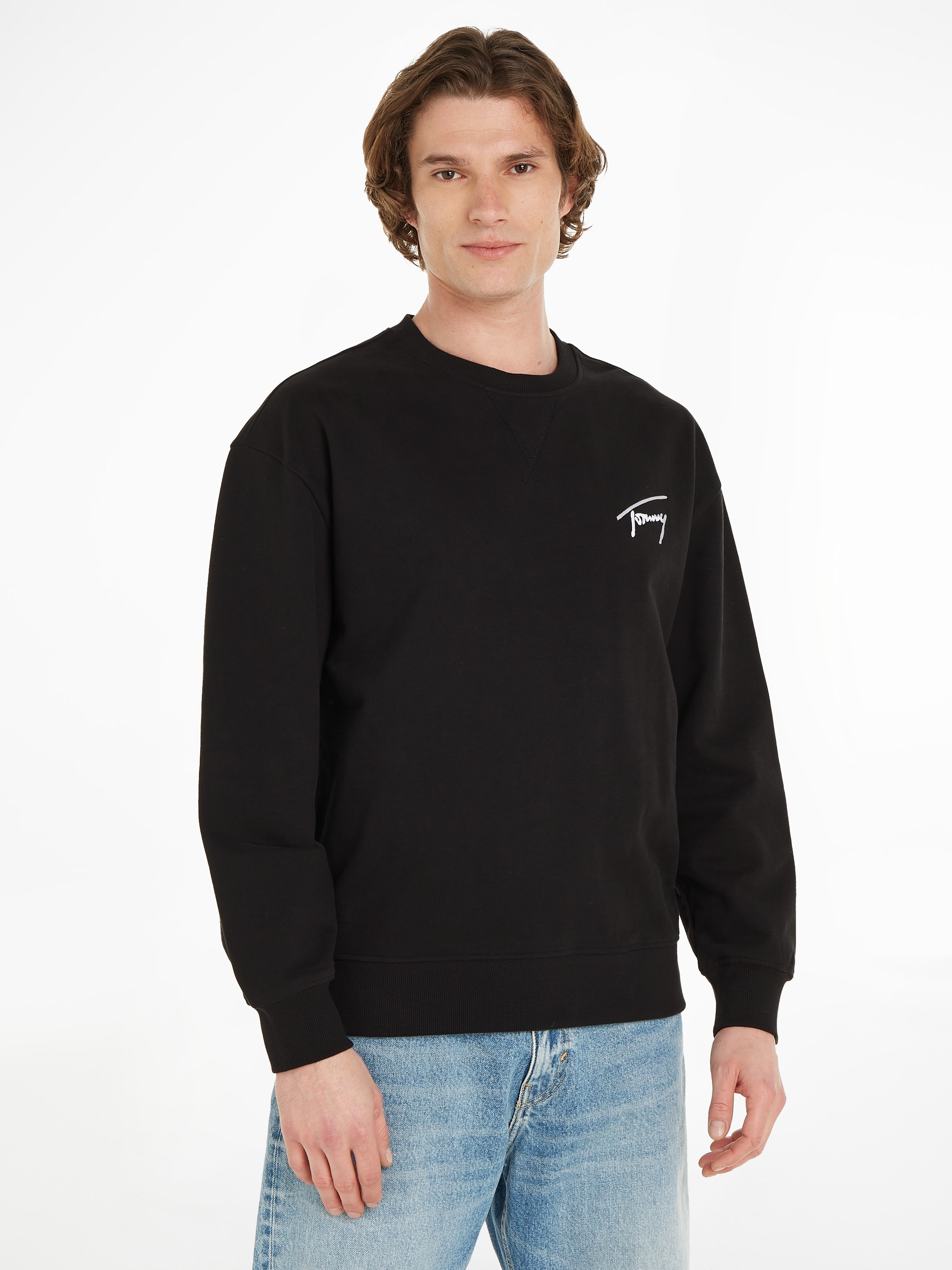 Tommy Jeans Sweatshirt "TJM RLX SIGNATURE CREW EXT", mit Rundhalsausschnitt günstig online kaufen