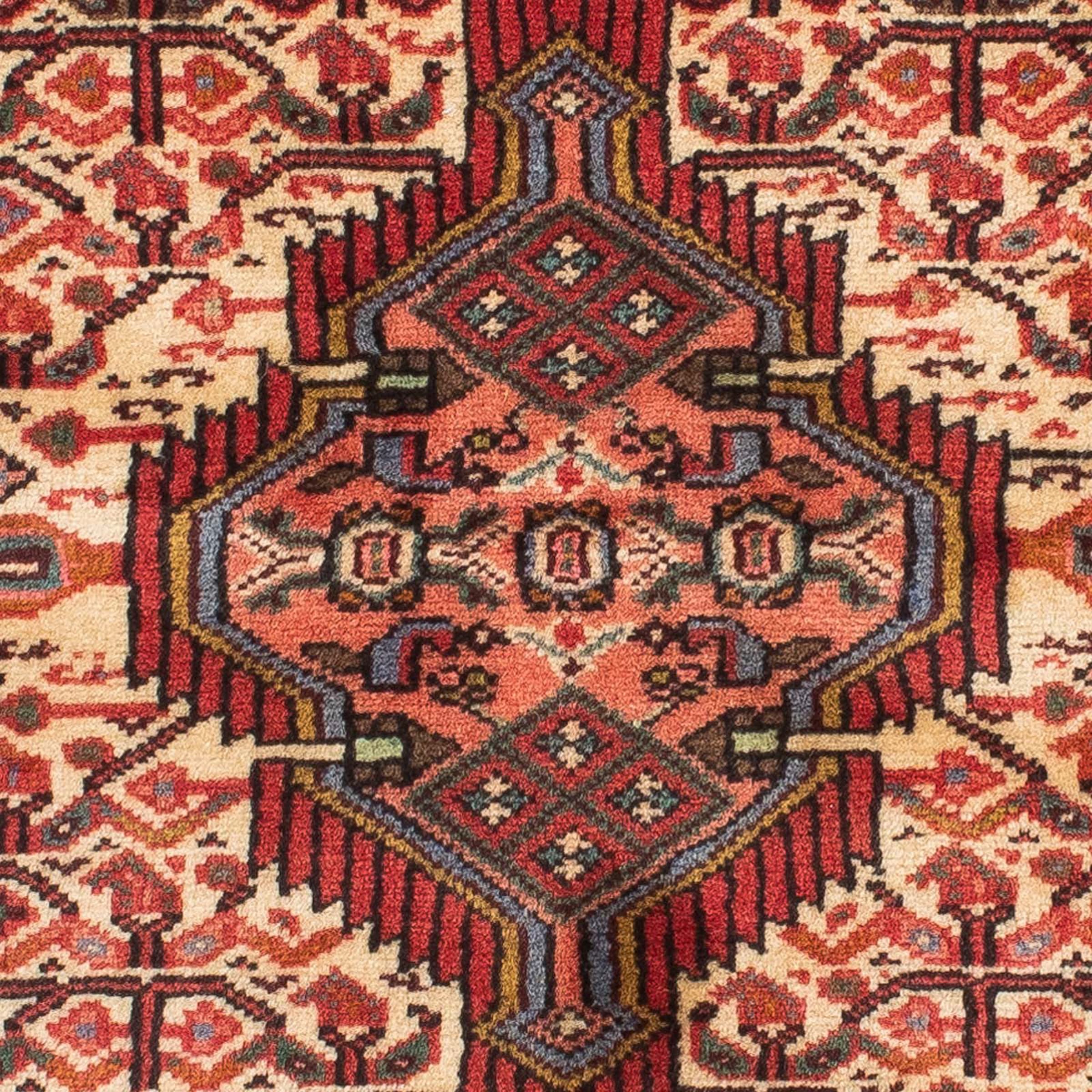 morgenland Orientteppich »Perser - Nomadic - 190 x 88 cm - hellrot«, rechteckig, Wohnzimmer, Handgeknüpft, Einzelstück mit Zertifikat
