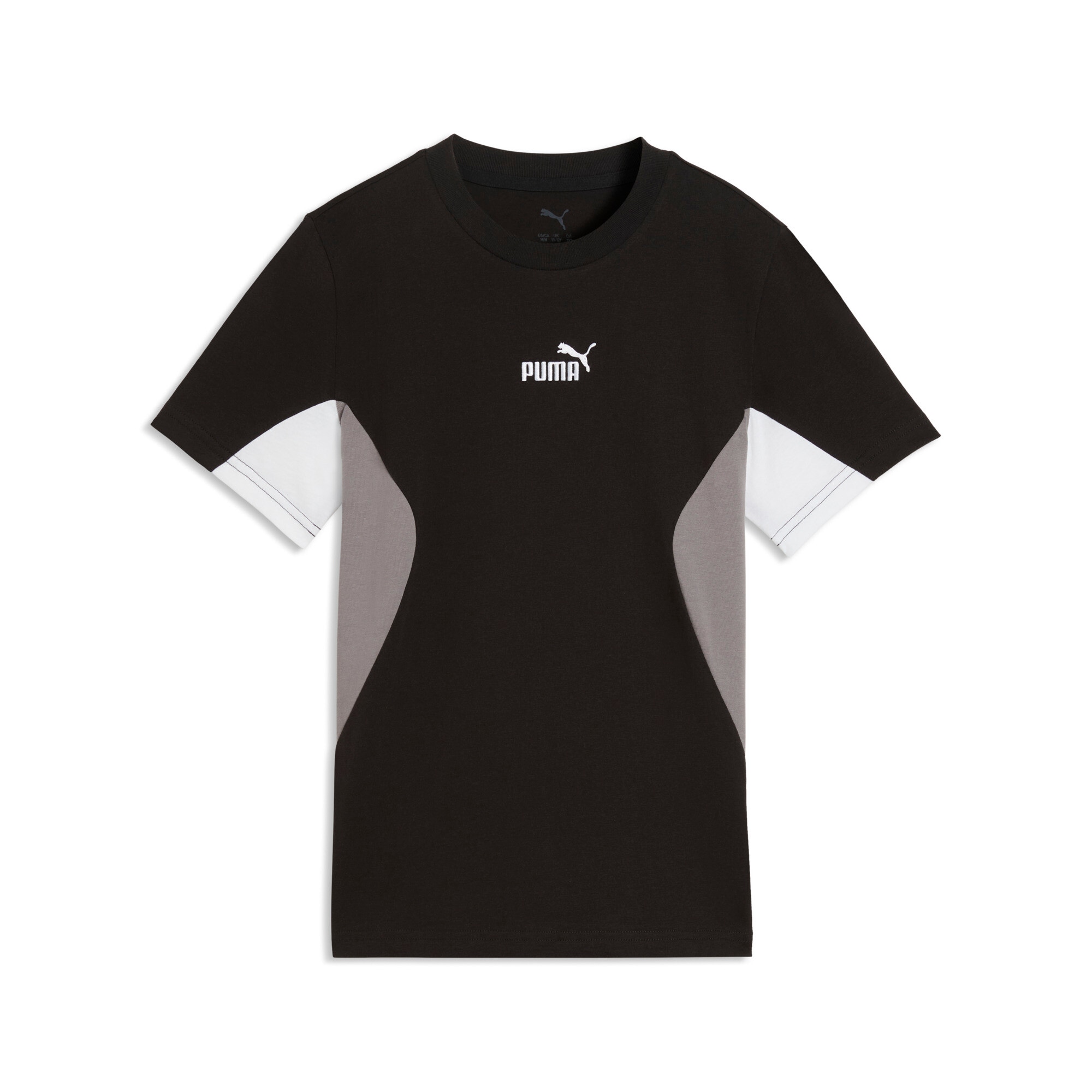 PUMA "ESS BLOCK TEE B" Kurzarm, Rundhalsausschnitt, ohne Kapuze