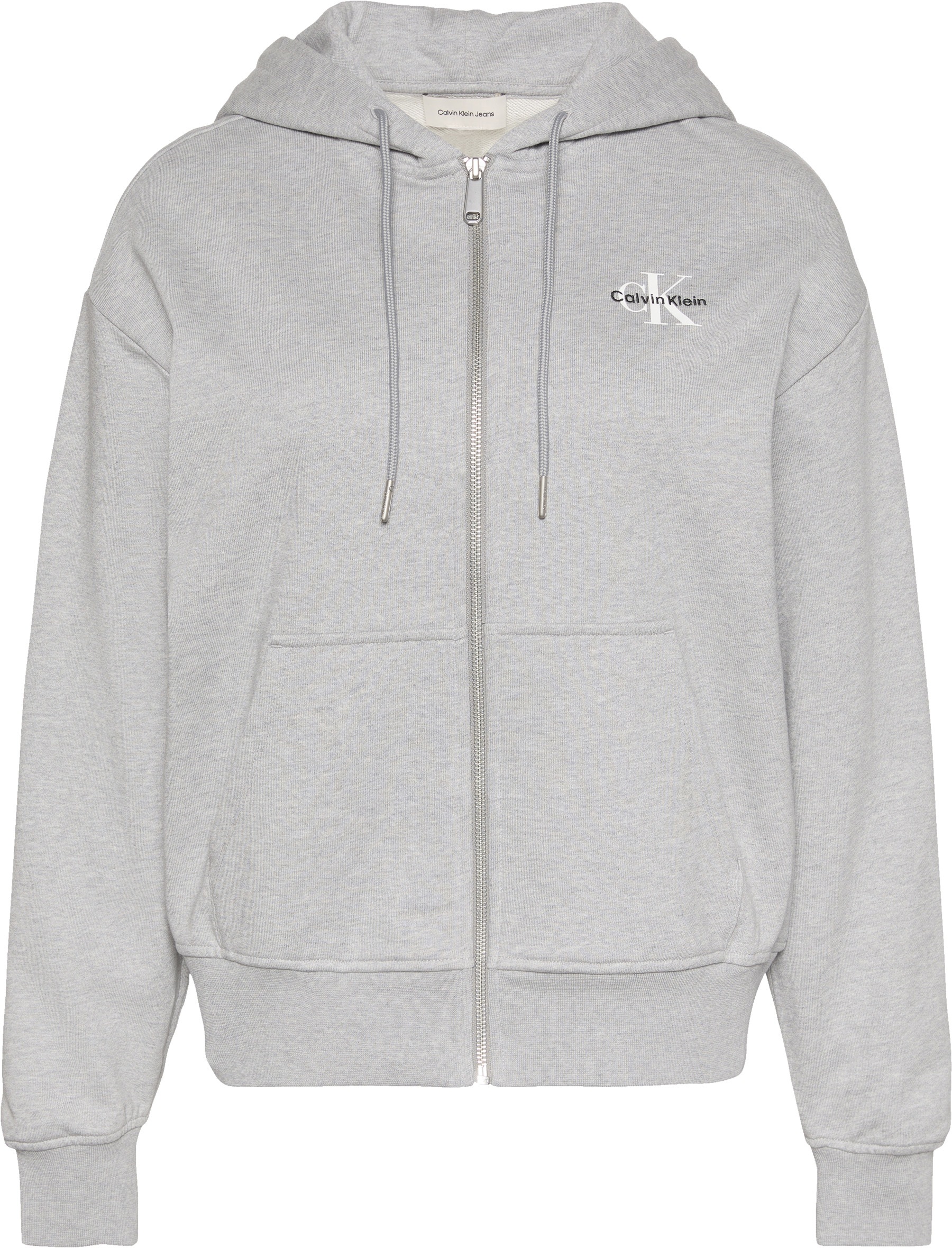 Calvin Klein Jeans Sweatjacke "MNLG FRNCH TRRY FZ B" Mit Rundhalsausschnitt günstig online kaufen