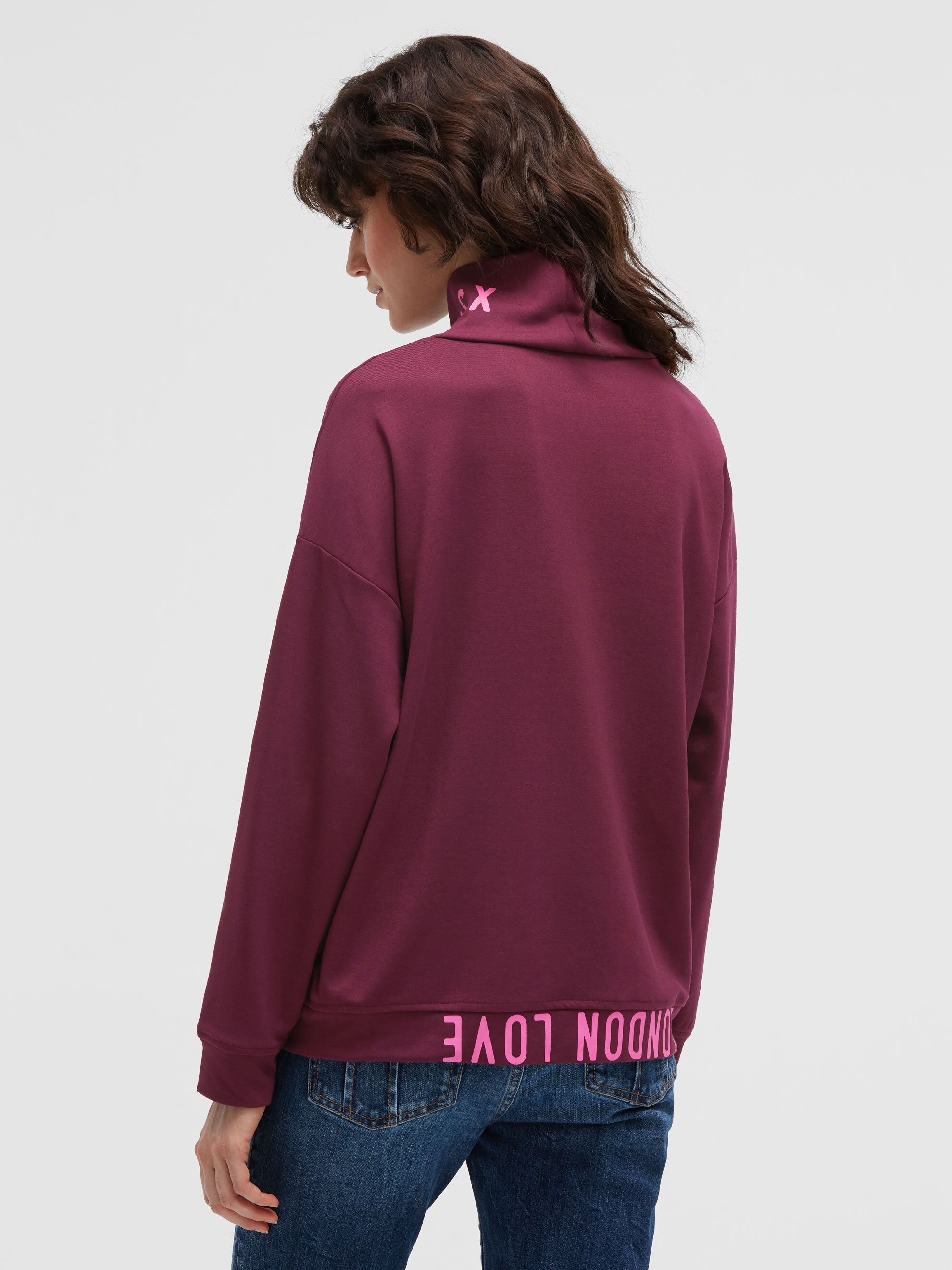 SOCCX Sweater , mit Stehkragen

