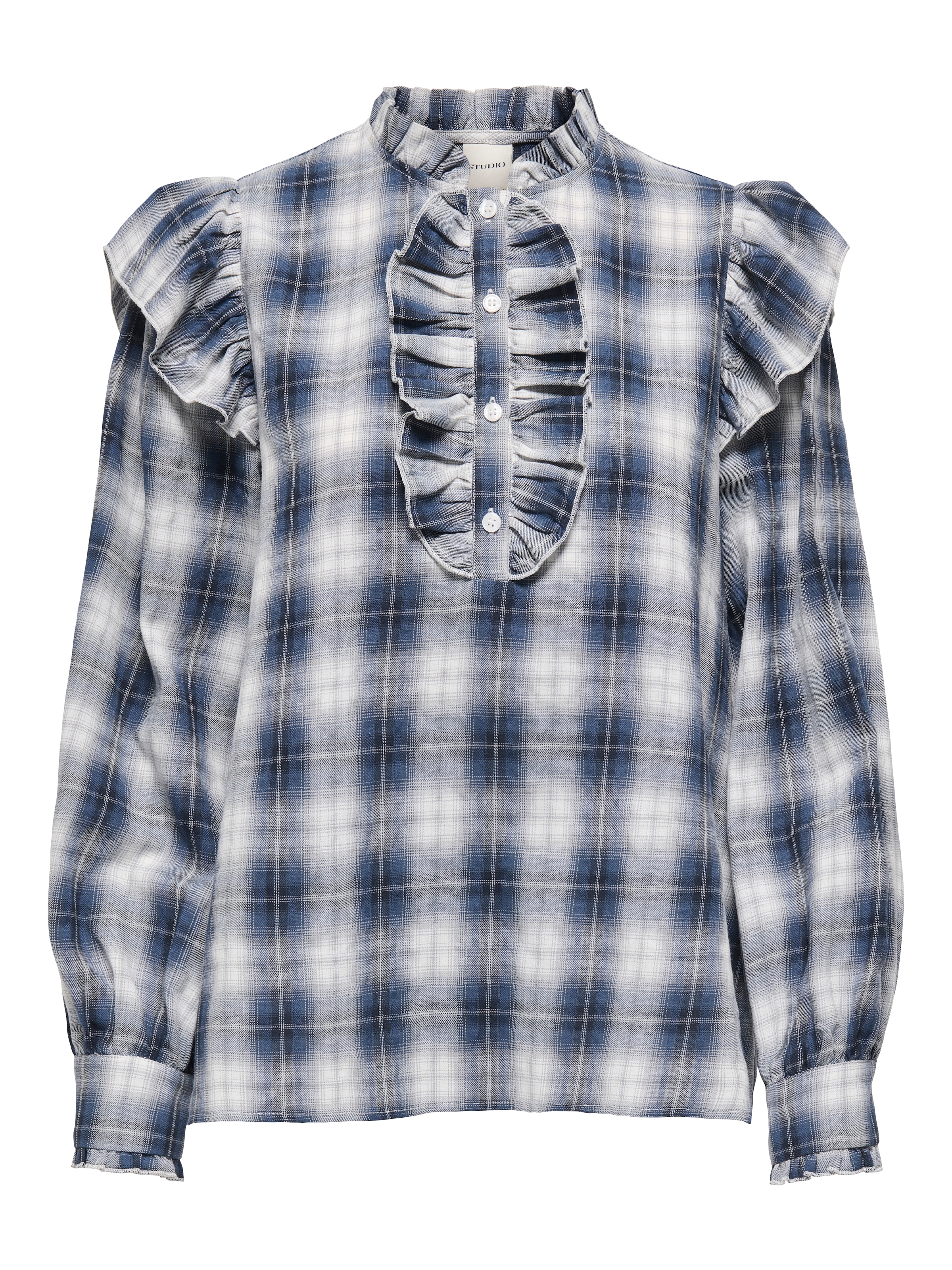 ONLY Langarmbluse "ONLFIGA L/S FLOUNCE TOP WVN" günstig online kaufen
