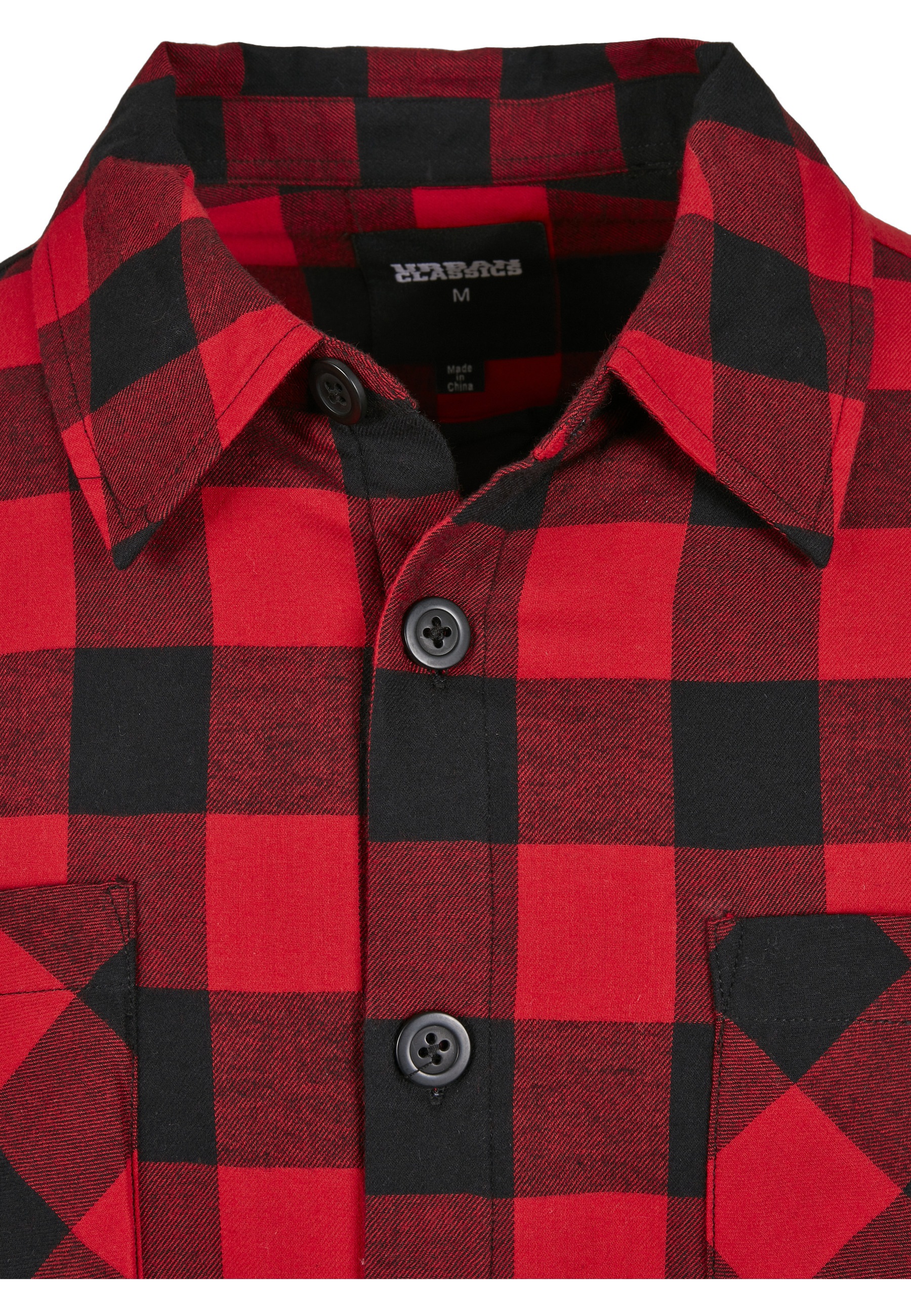URBAN CLASSICS Langarmhemd »Urban Classics Herren Padded Check Flannel Shirt« 1 Stk.