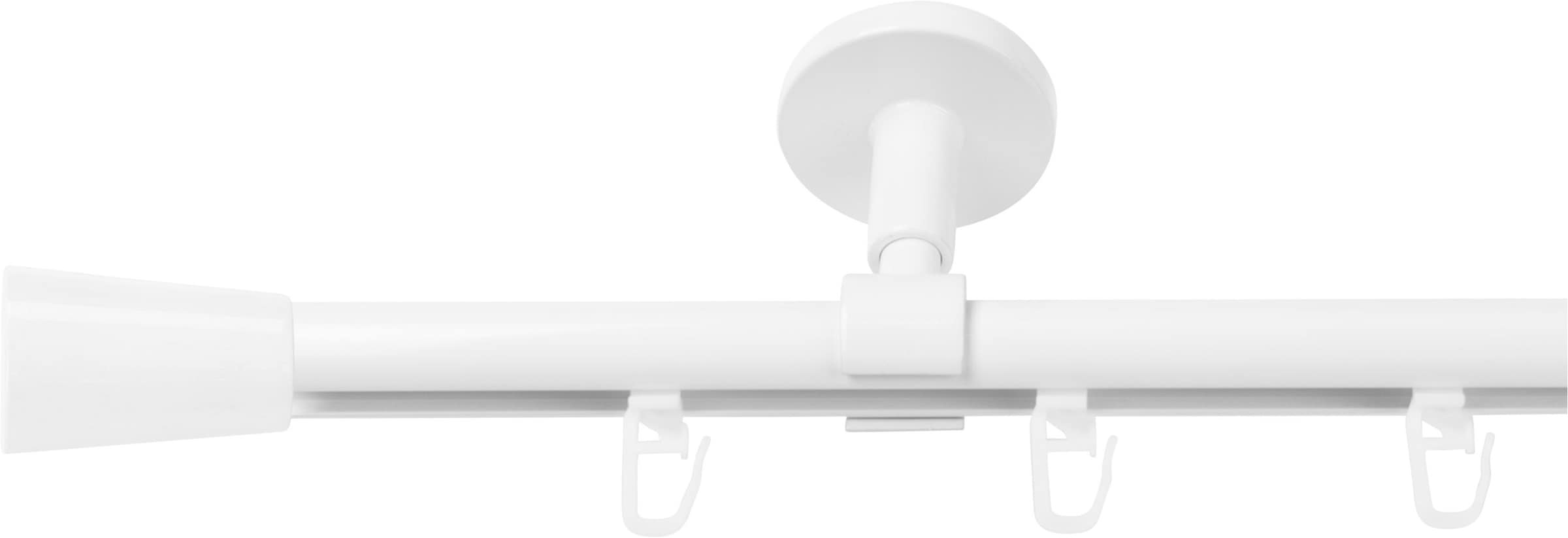 SN DECO GROUP Gardinenstange "Gardinenstange Innenlauf Nizza Ø 19 mm, 1-läufig, Fixmaß, verschraubt" Ø 19 mm Fixmaß;kürzbar