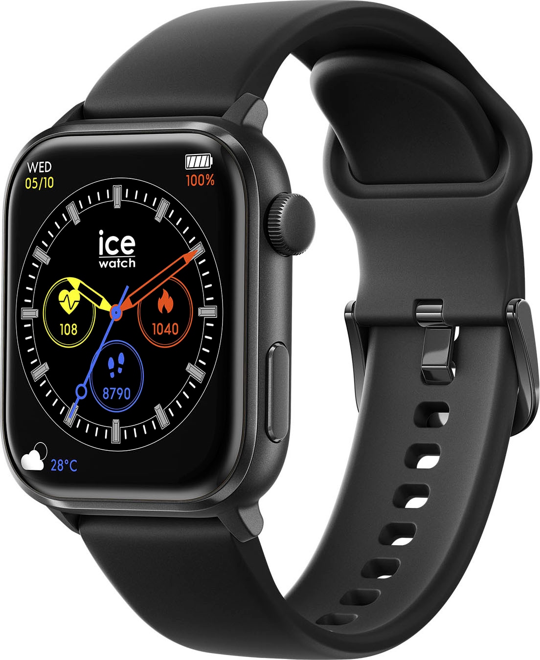 ice-watch Smartwatch »ICE smart 2.0 - 1.96«, Armbanduhr, Damenuhr, Herrenuhr, Silikonarmband)