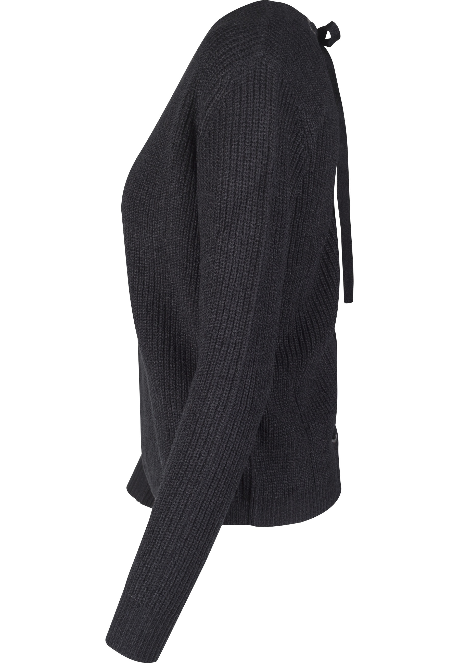 URBAN CLASSICS Sweatshirt »Urban Classics Damen Ladies Back Lace Up Sweater«, 1 Stk.
